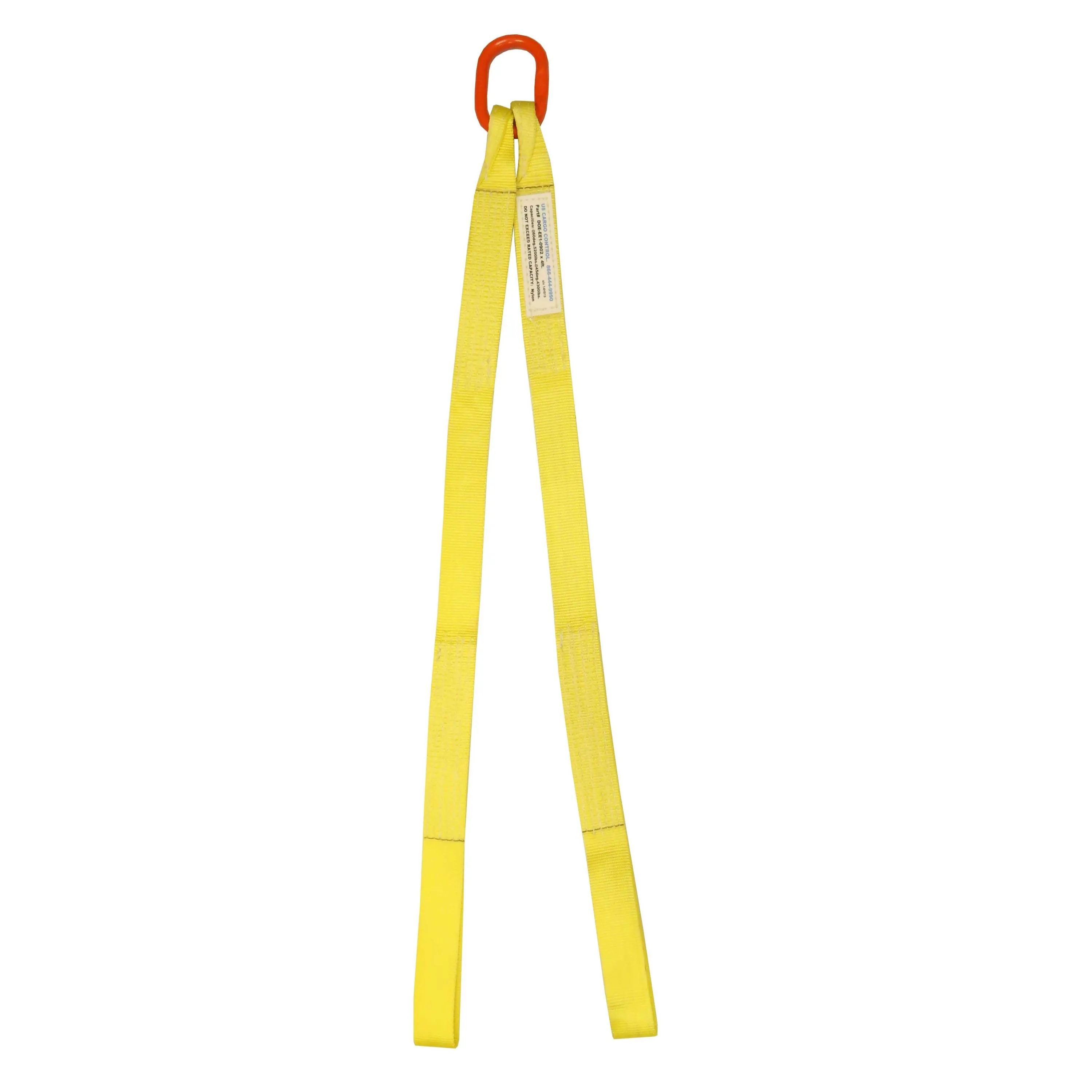 1"x12' (1 ply) Double Leg Nylon Sling w/ Master Link & Sewn Loop