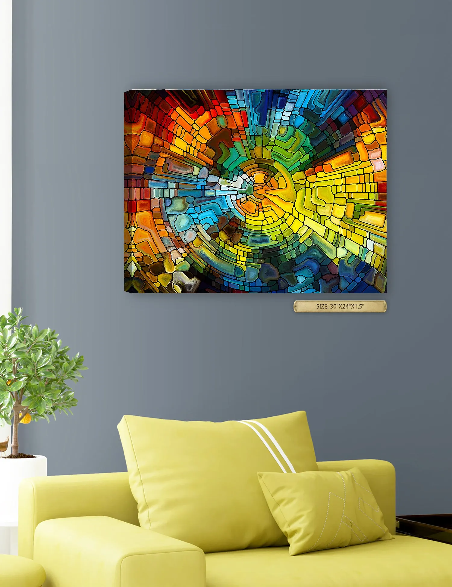 Abstract Art (Stained Glass Pattern).