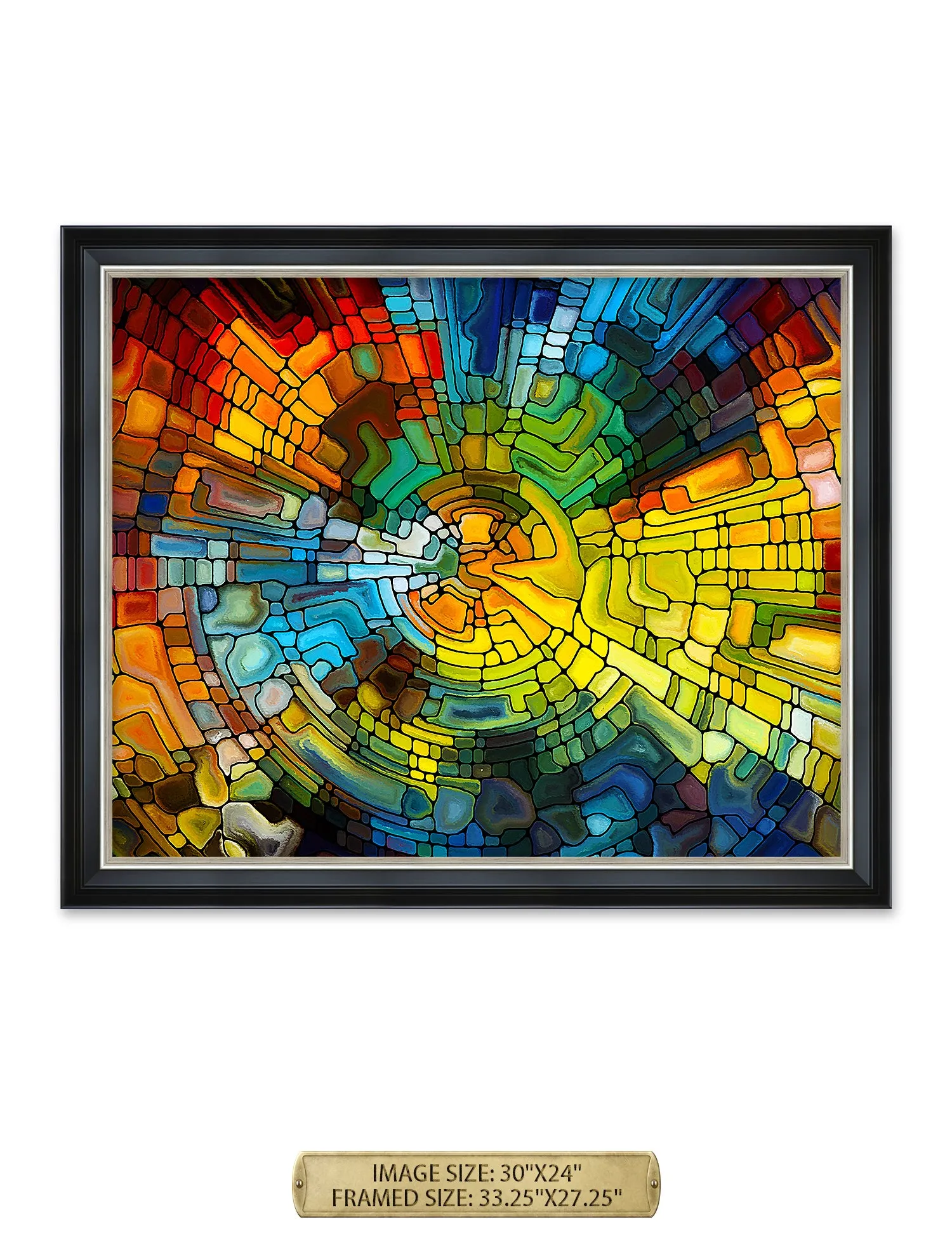 Abstract Art (Stained Glass Pattern).