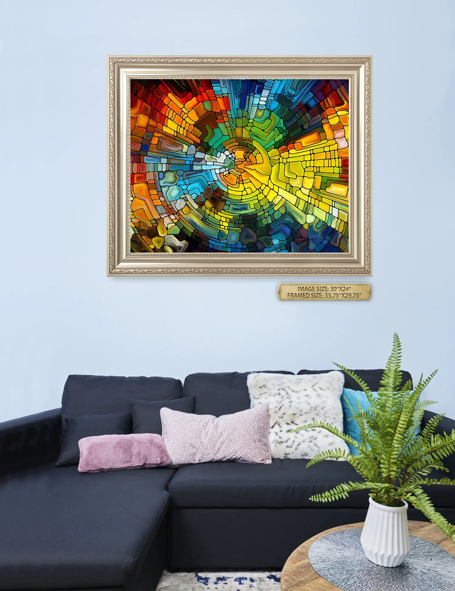 Abstract Art (Stained Glass Pattern).