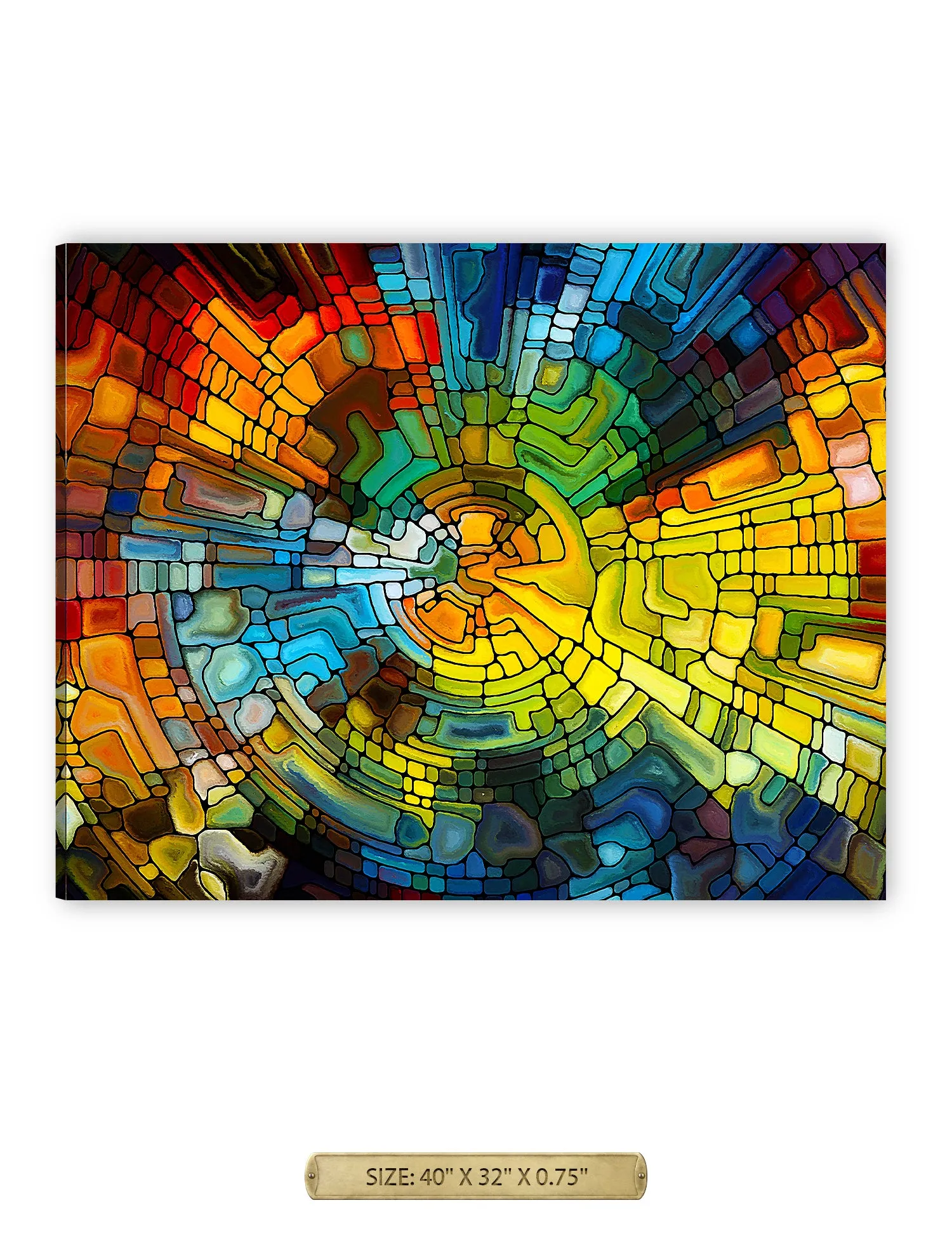 Abstract Art (Stained Glass Pattern).