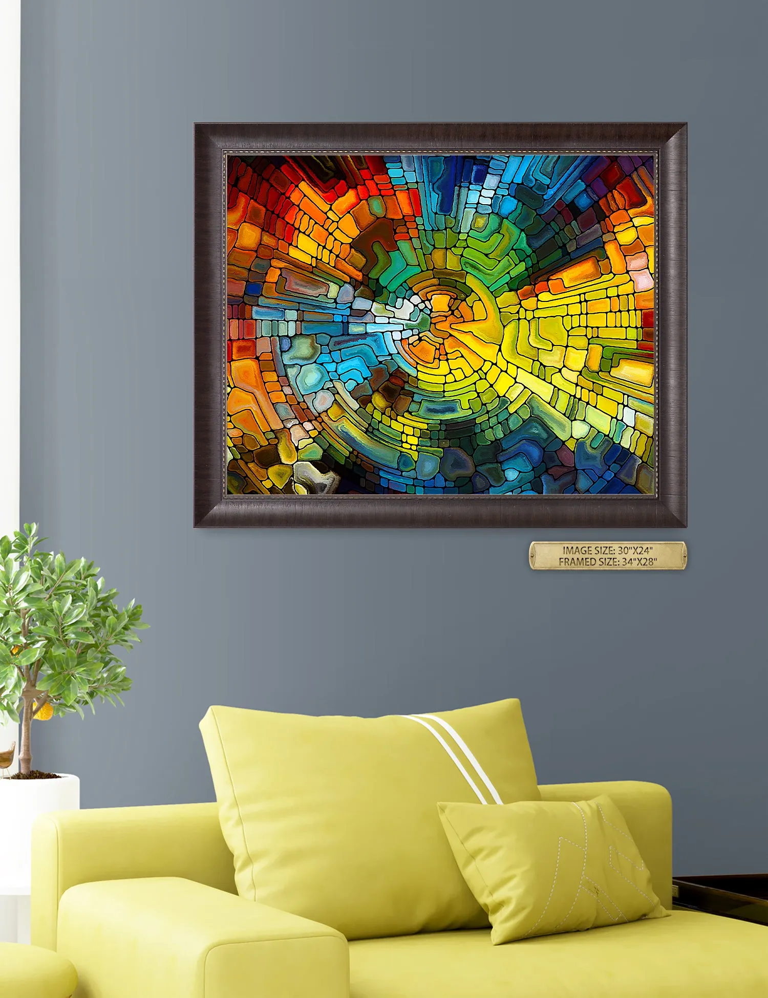 Abstract Art (Stained Glass Pattern).