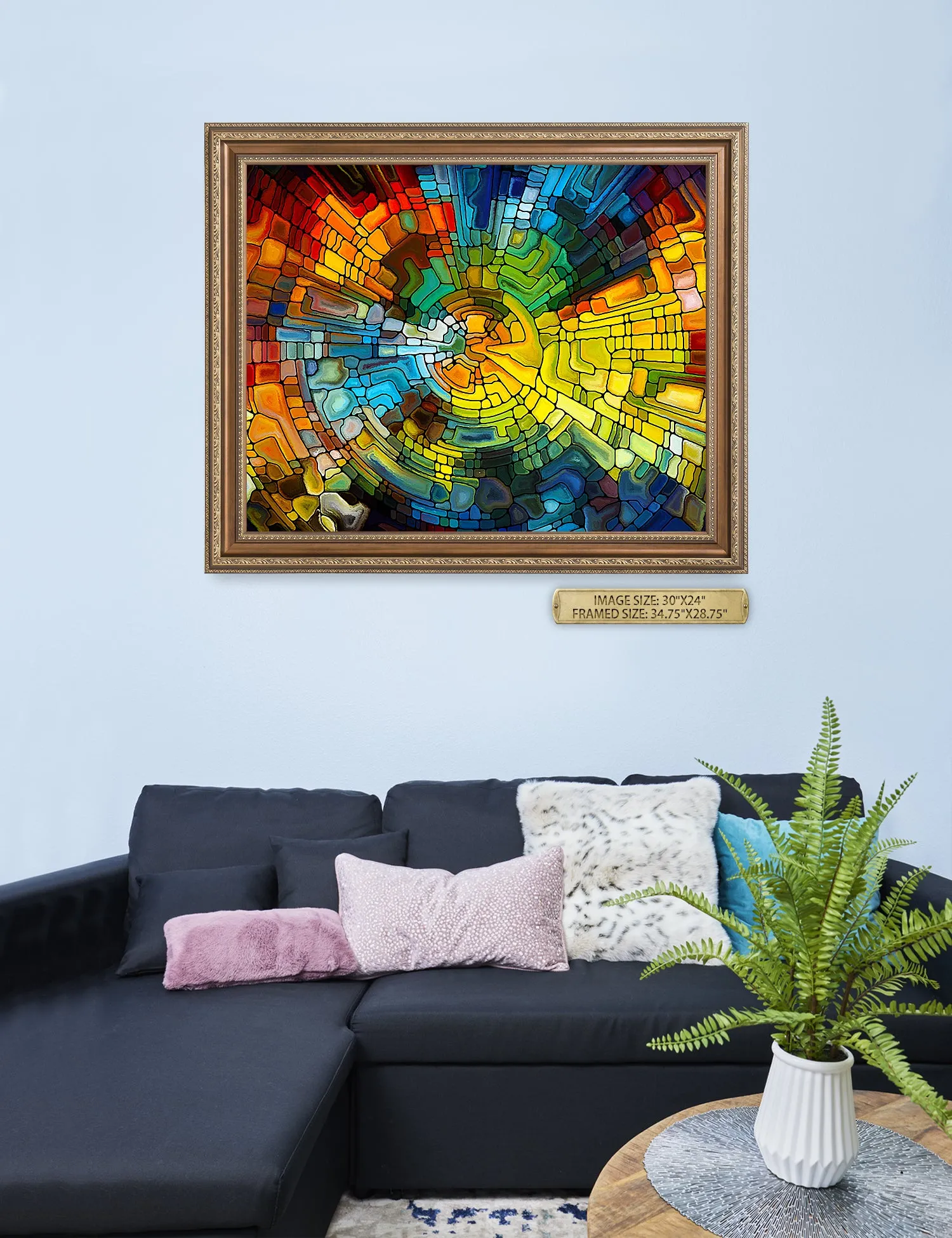 Abstract Art (Stained Glass Pattern).