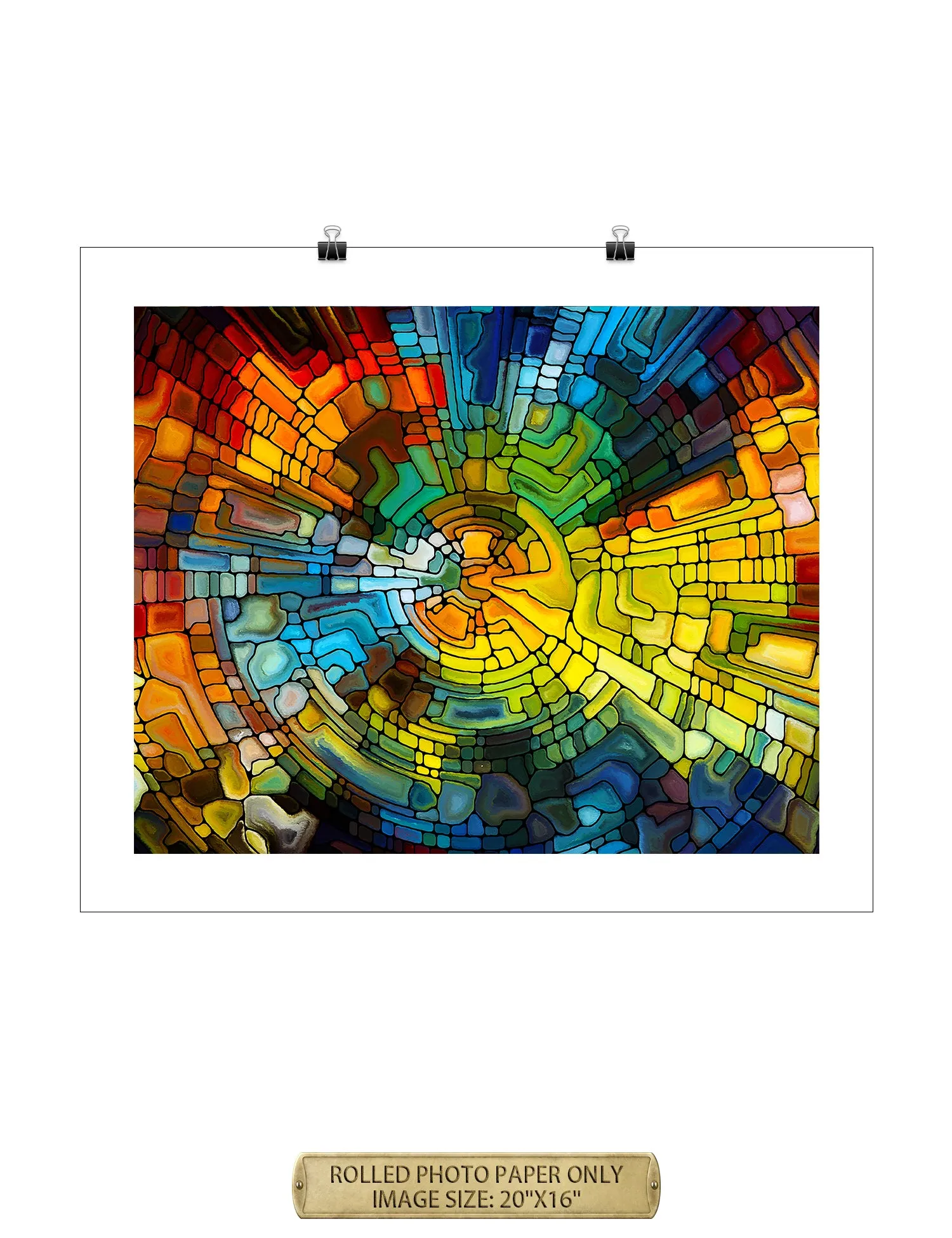 Abstract Art (Stained Glass Pattern).