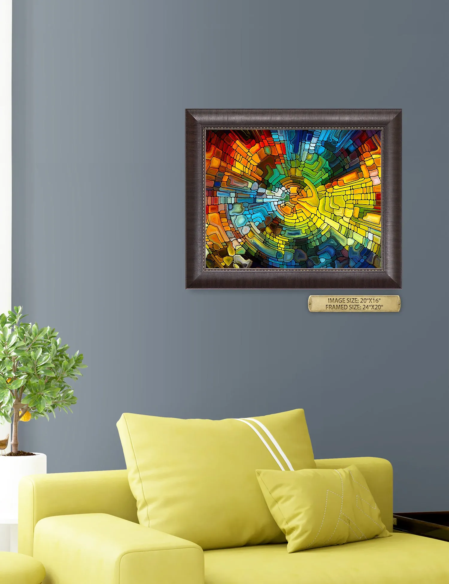 Abstract Art (Stained Glass Pattern).