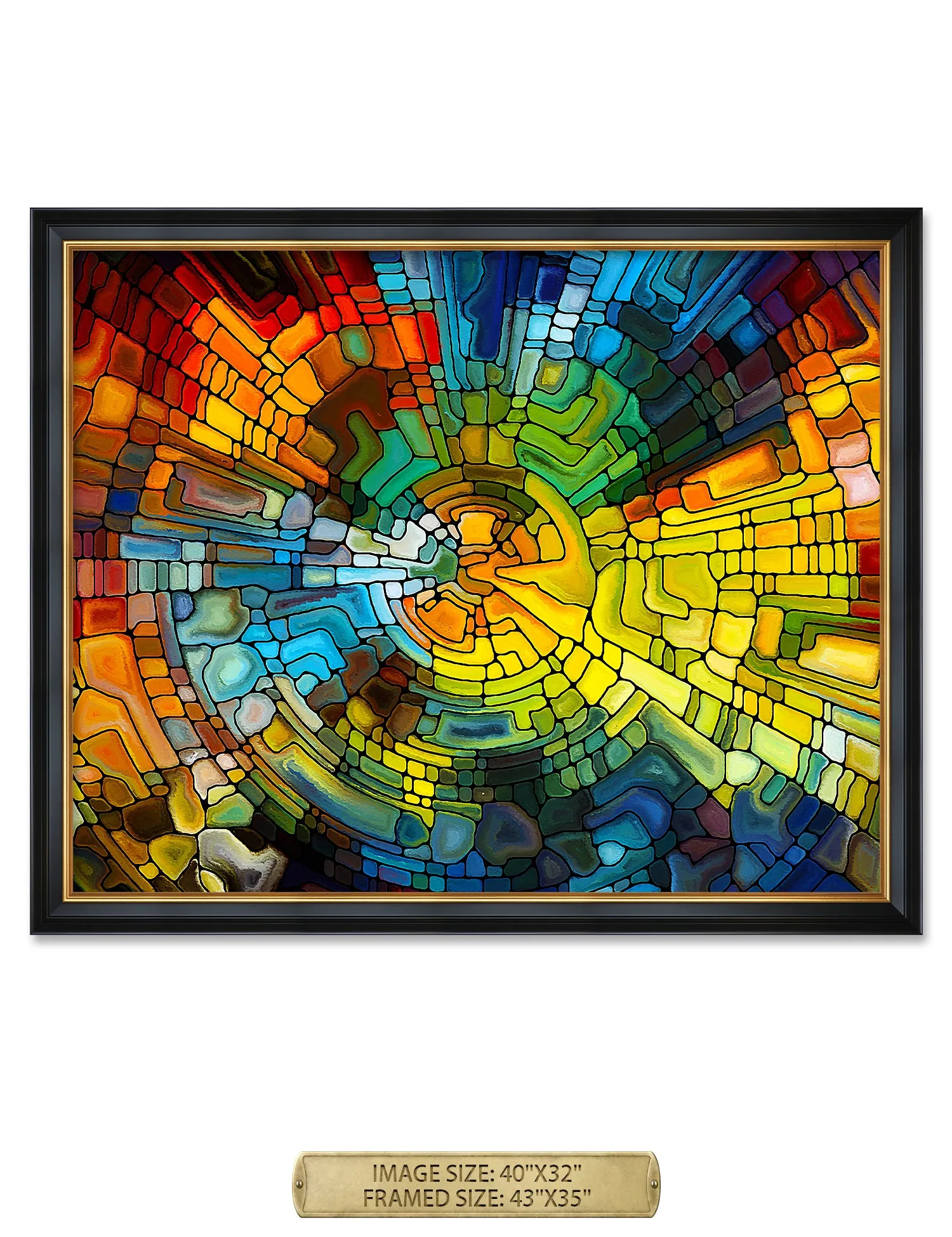 Abstract Art (Stained Glass Pattern).