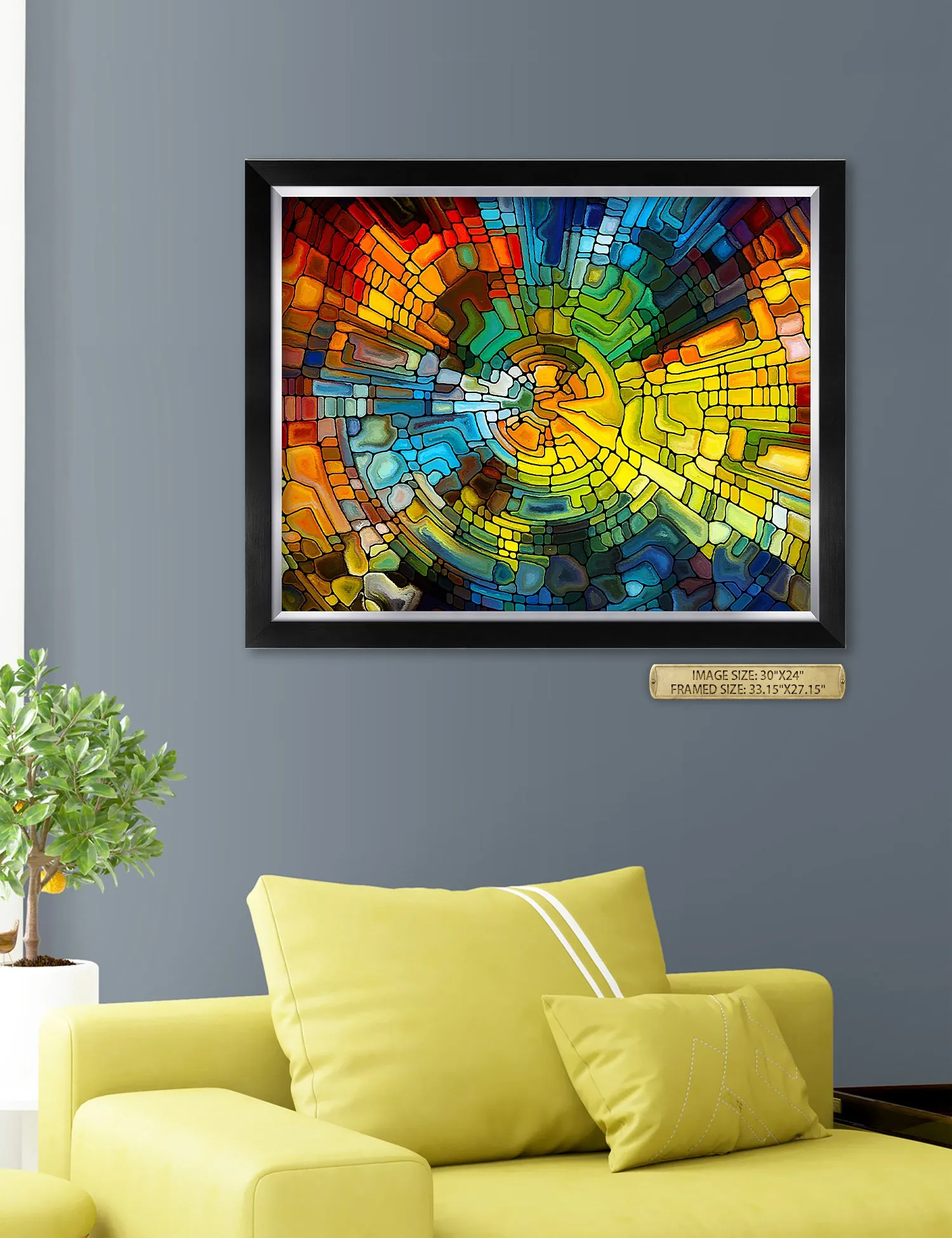 Abstract Art (Stained Glass Pattern).