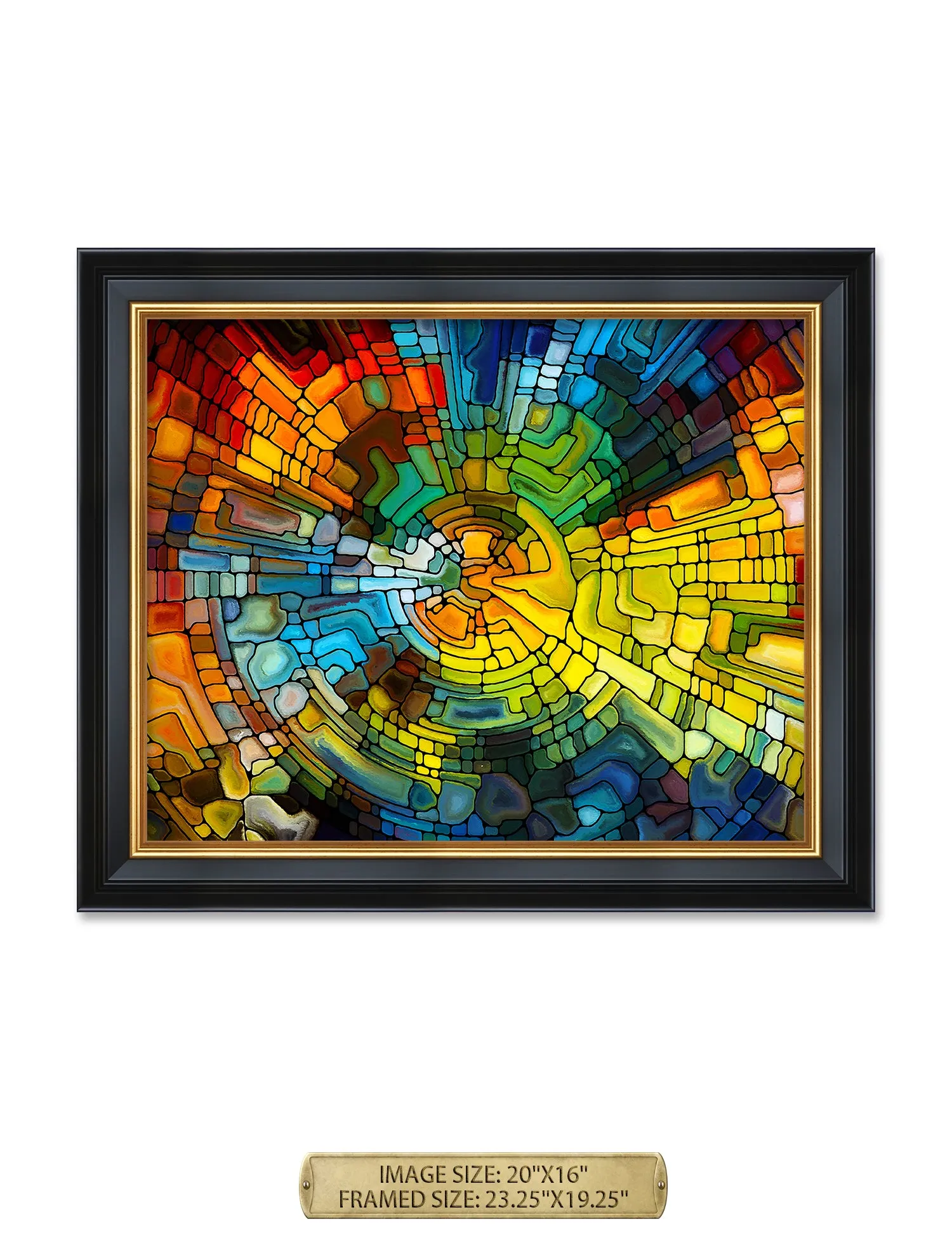 Abstract Art (Stained Glass Pattern).