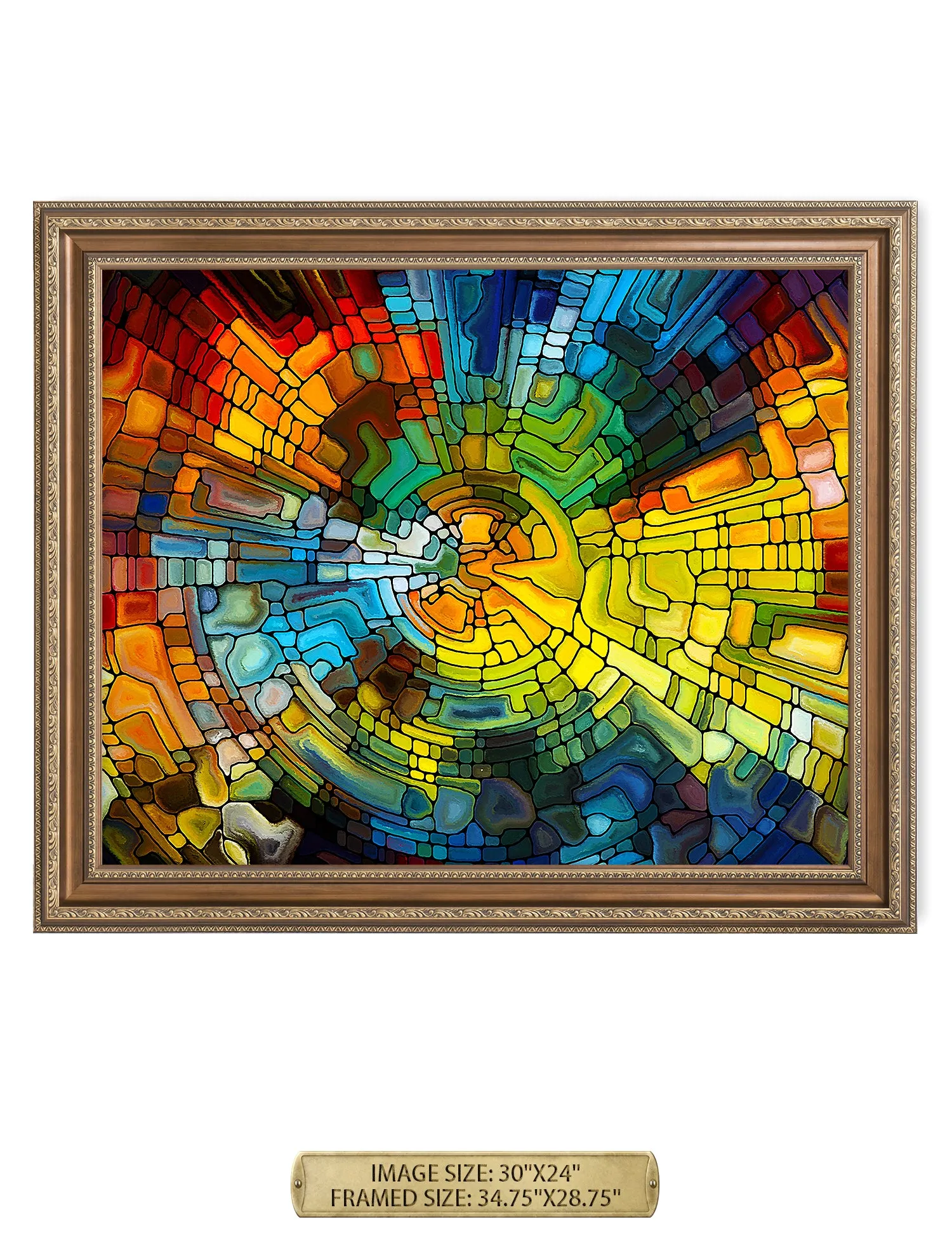 Abstract Art (Stained Glass Pattern).