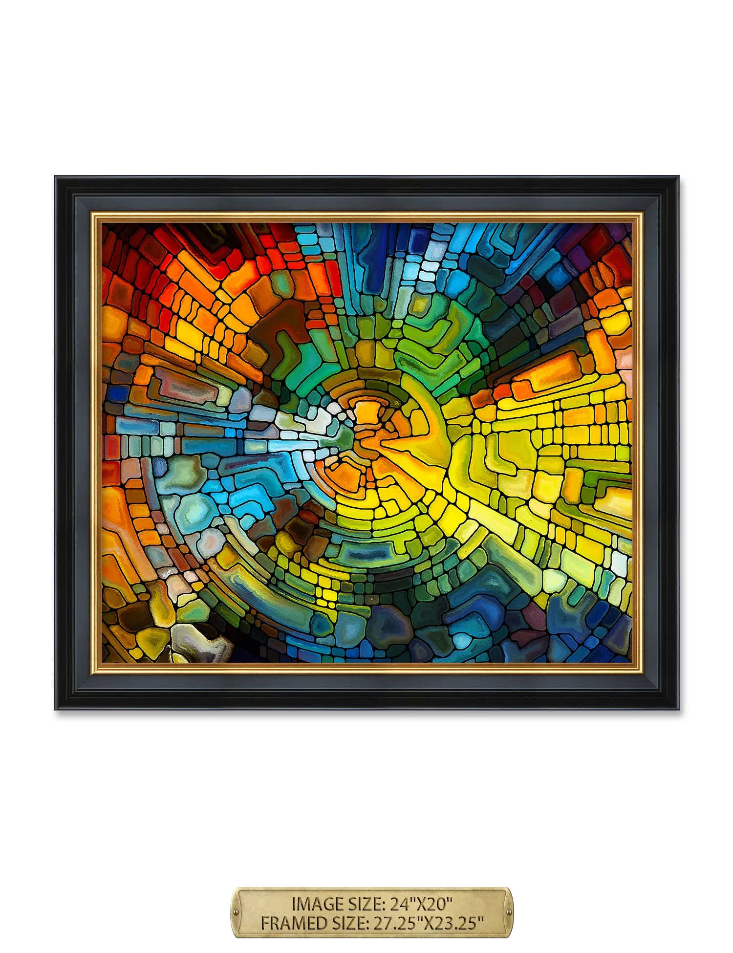 Abstract Art (Stained Glass Pattern).