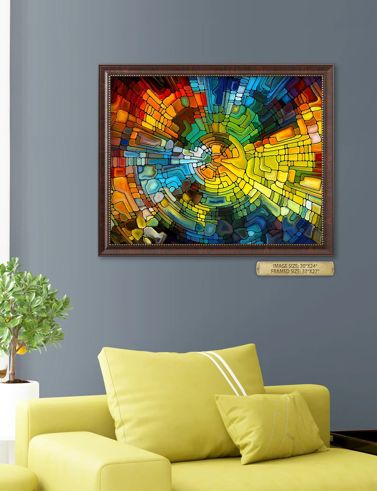 Abstract Art (Stained Glass Pattern).