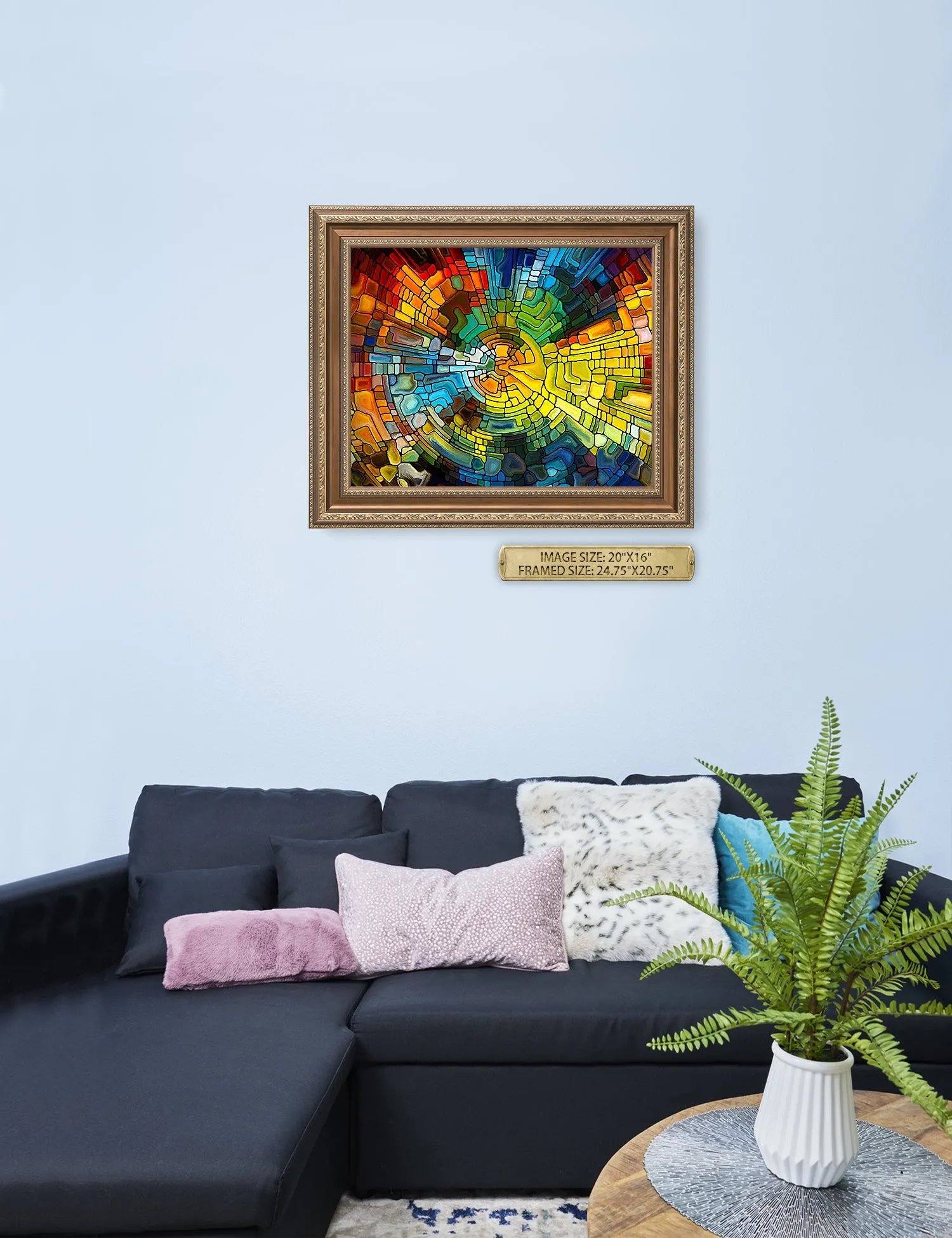 Abstract Art (Stained Glass Pattern).