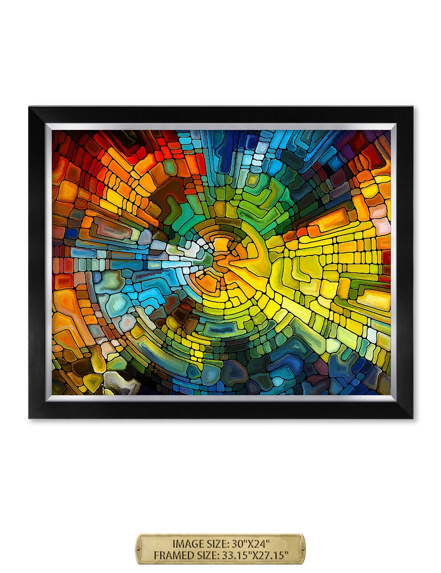 Abstract Art (Stained Glass Pattern).