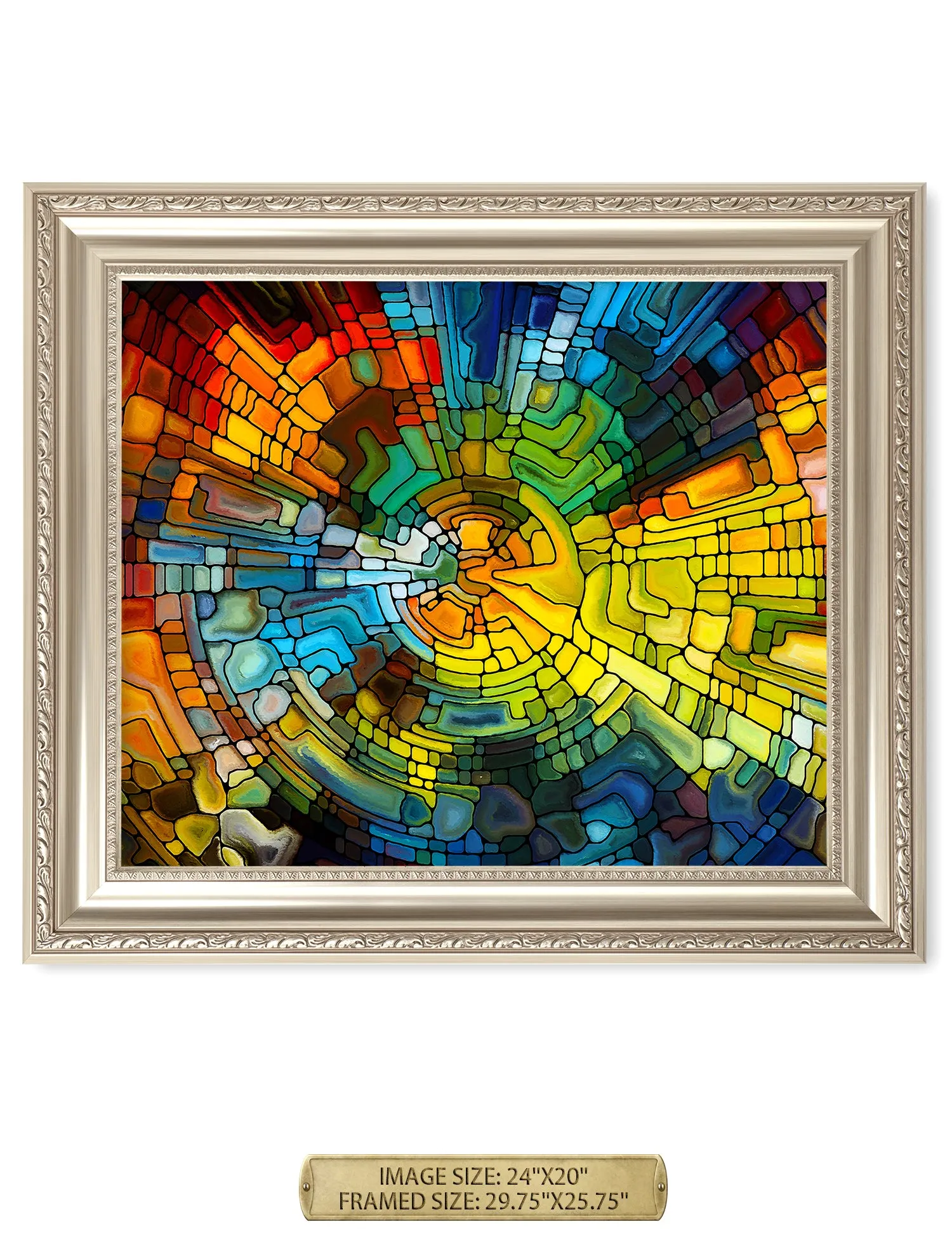 Abstract Art (Stained Glass Pattern).