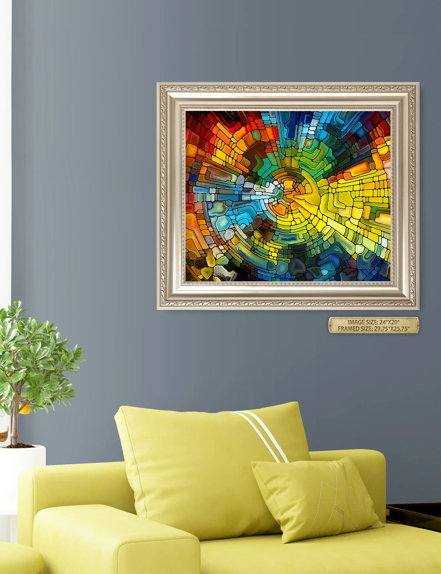 Abstract Art (Stained Glass Pattern).