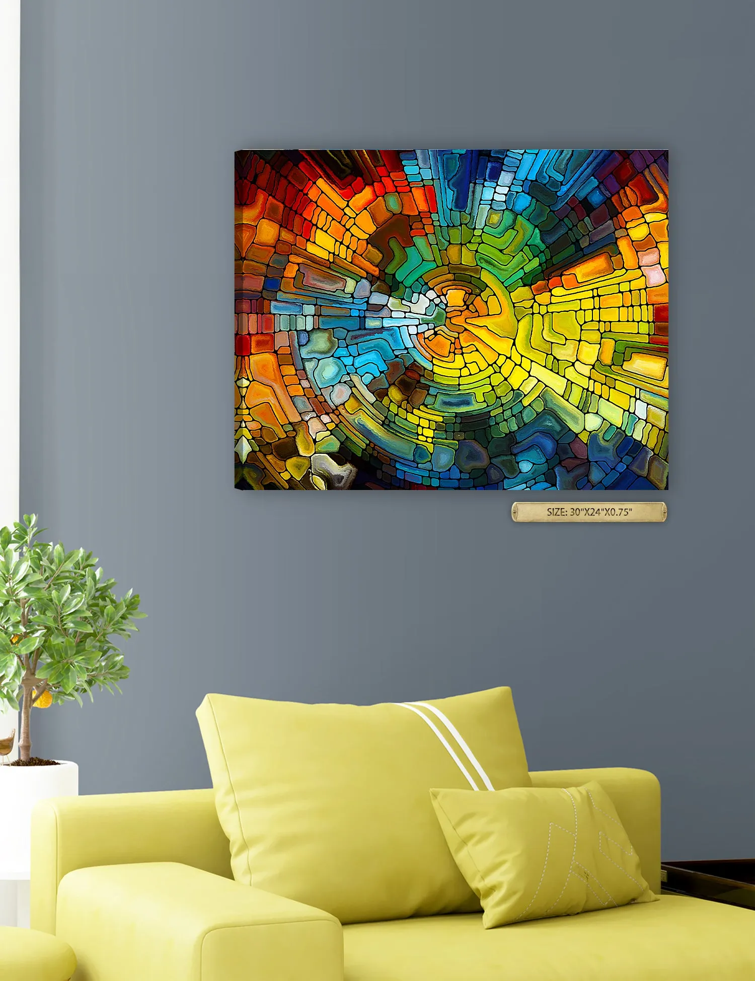 Abstract Art (Stained Glass Pattern).