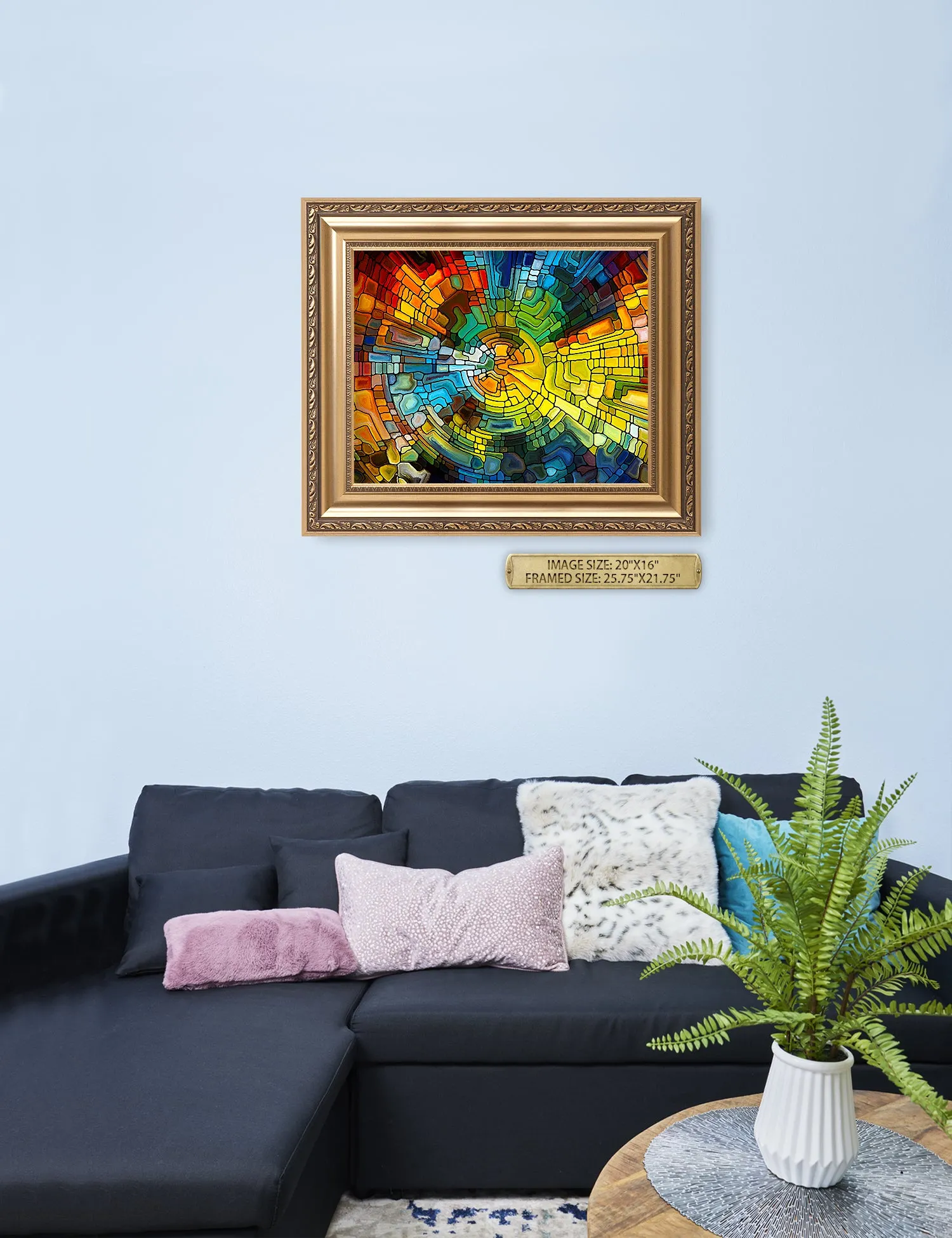 Abstract Art (Stained Glass Pattern).