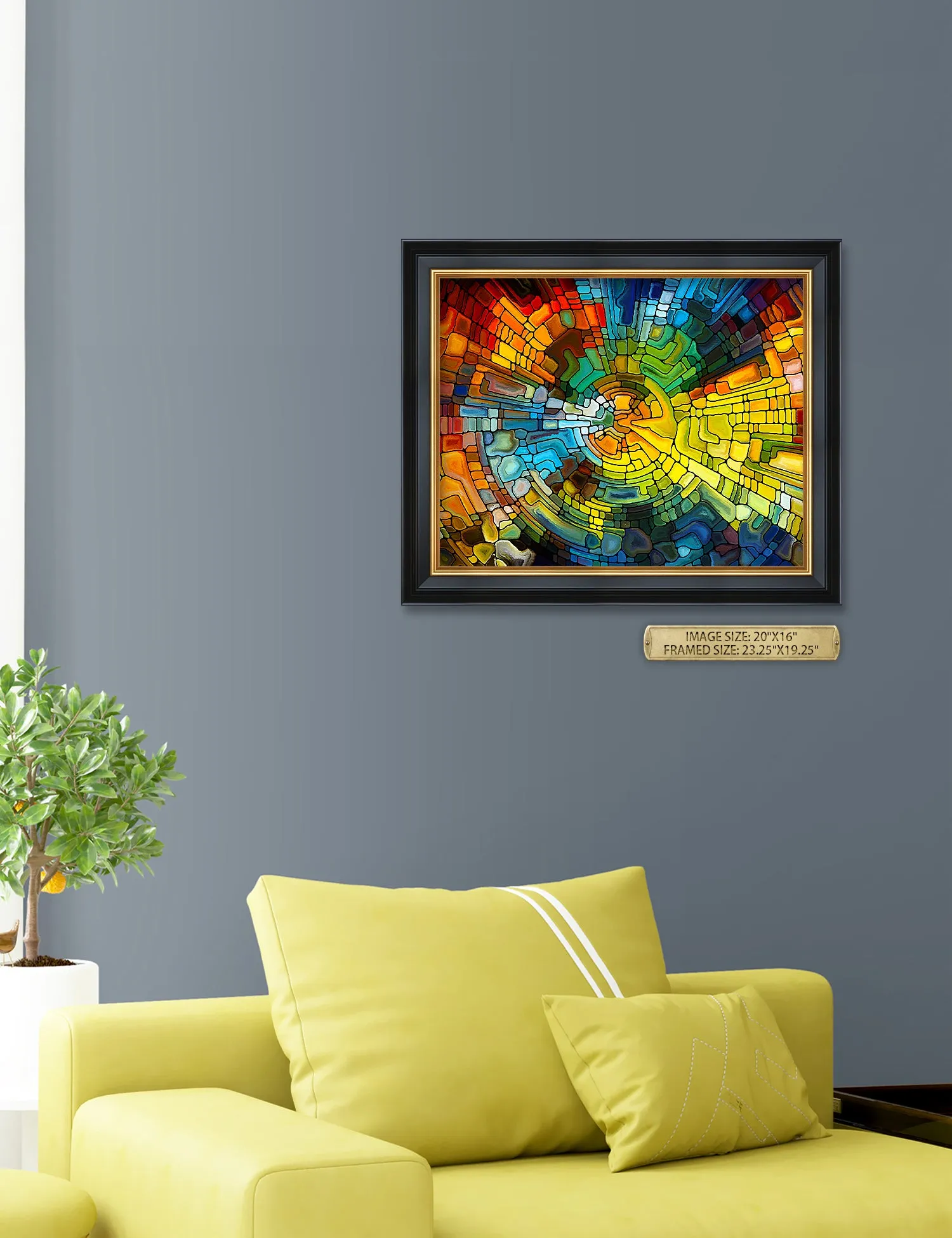 Abstract Art (Stained Glass Pattern).
