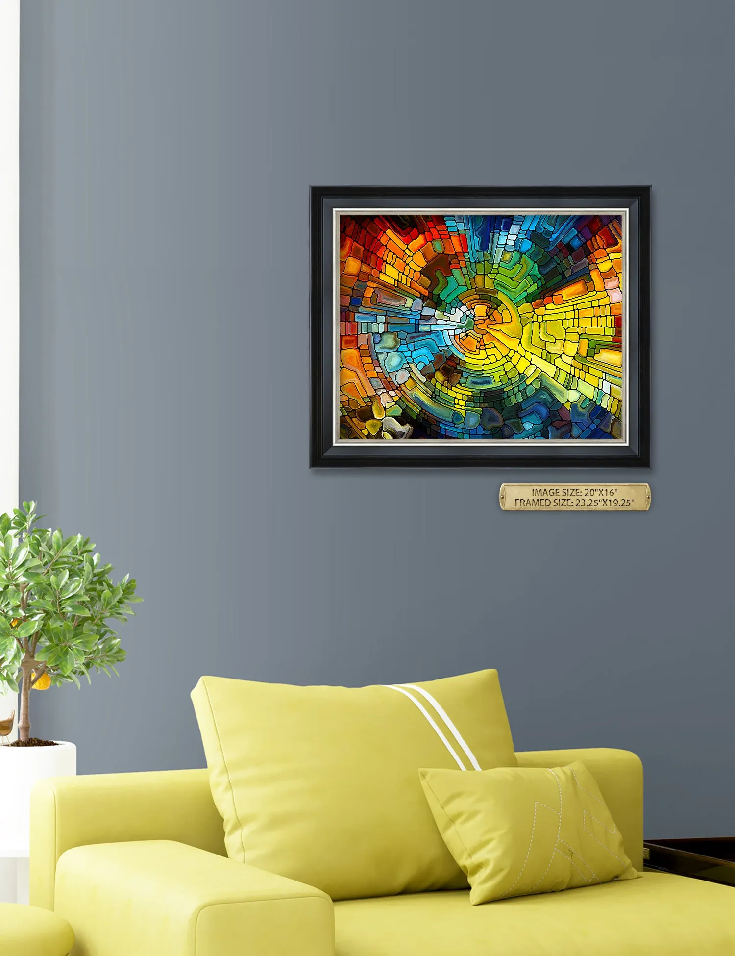 Abstract Art (Stained Glass Pattern).