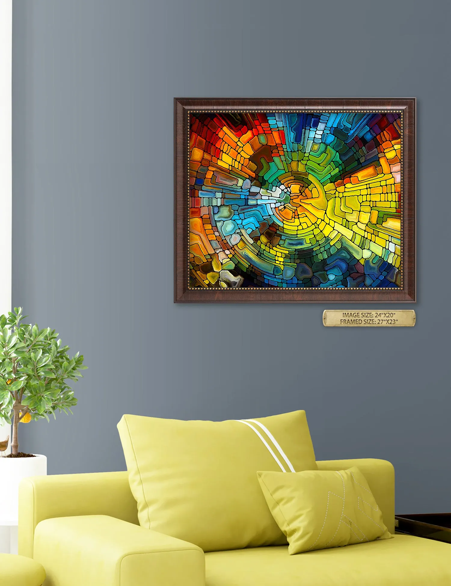 Abstract Art (Stained Glass Pattern).