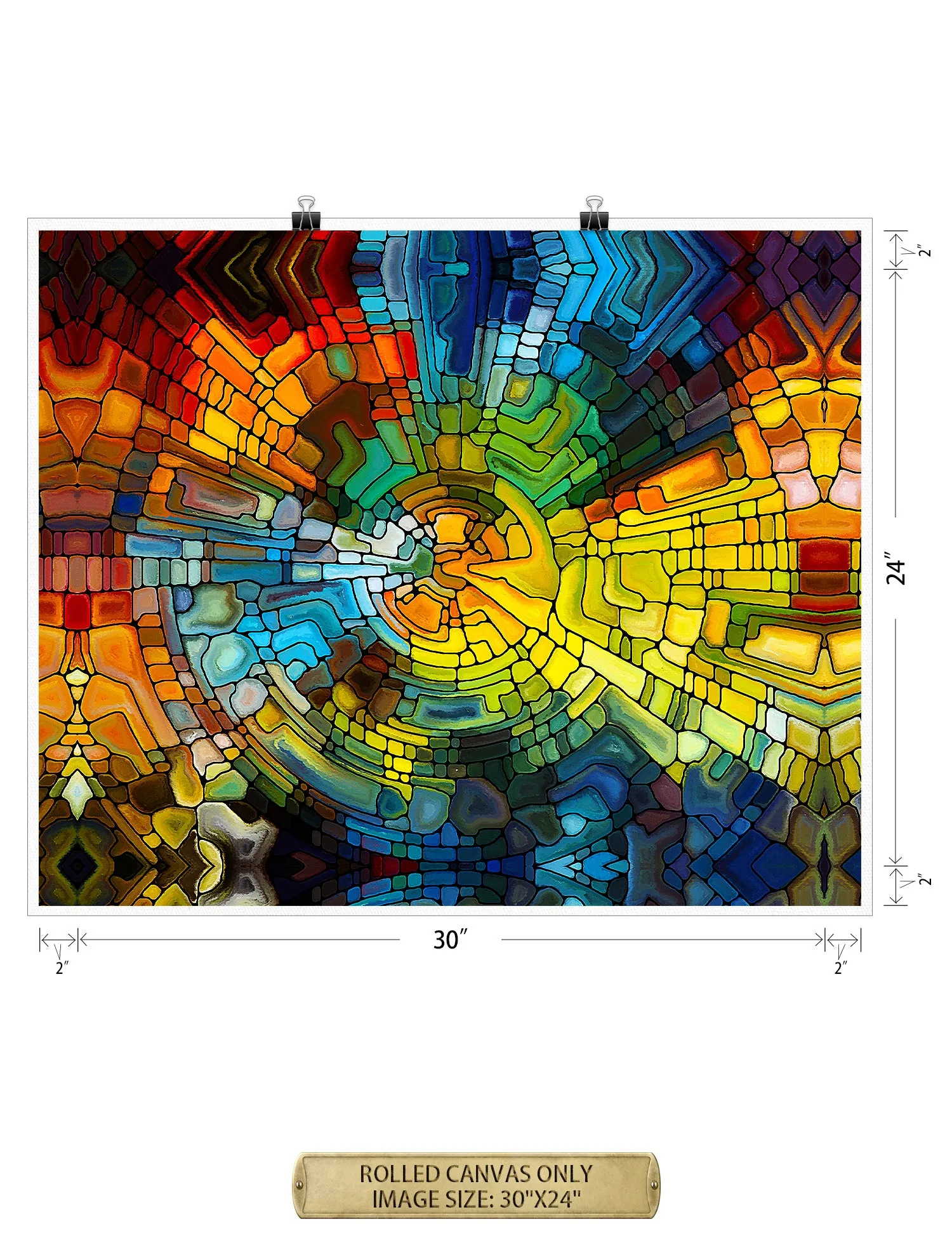 Abstract Art (Stained Glass Pattern).
