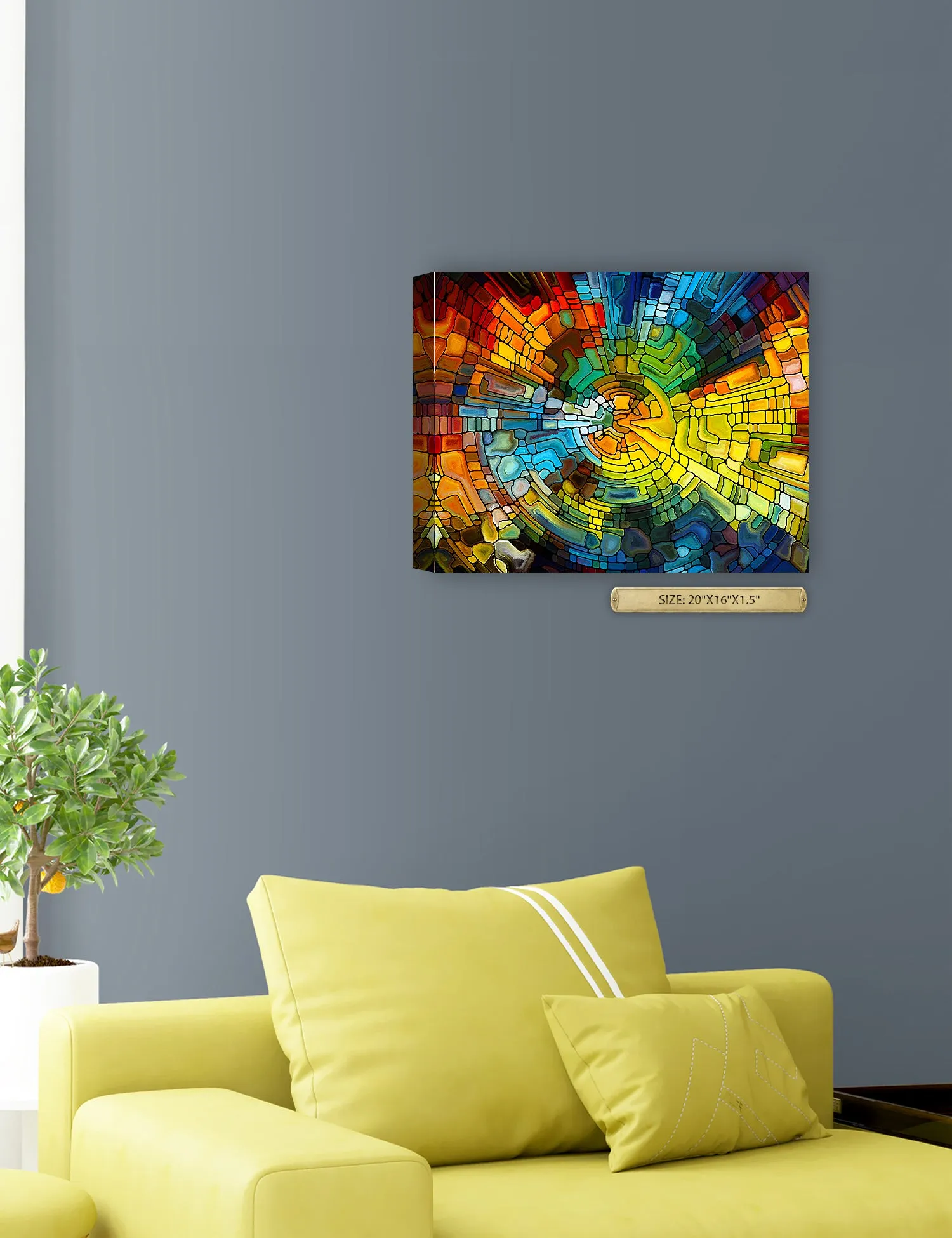 Abstract Art (Stained Glass Pattern).