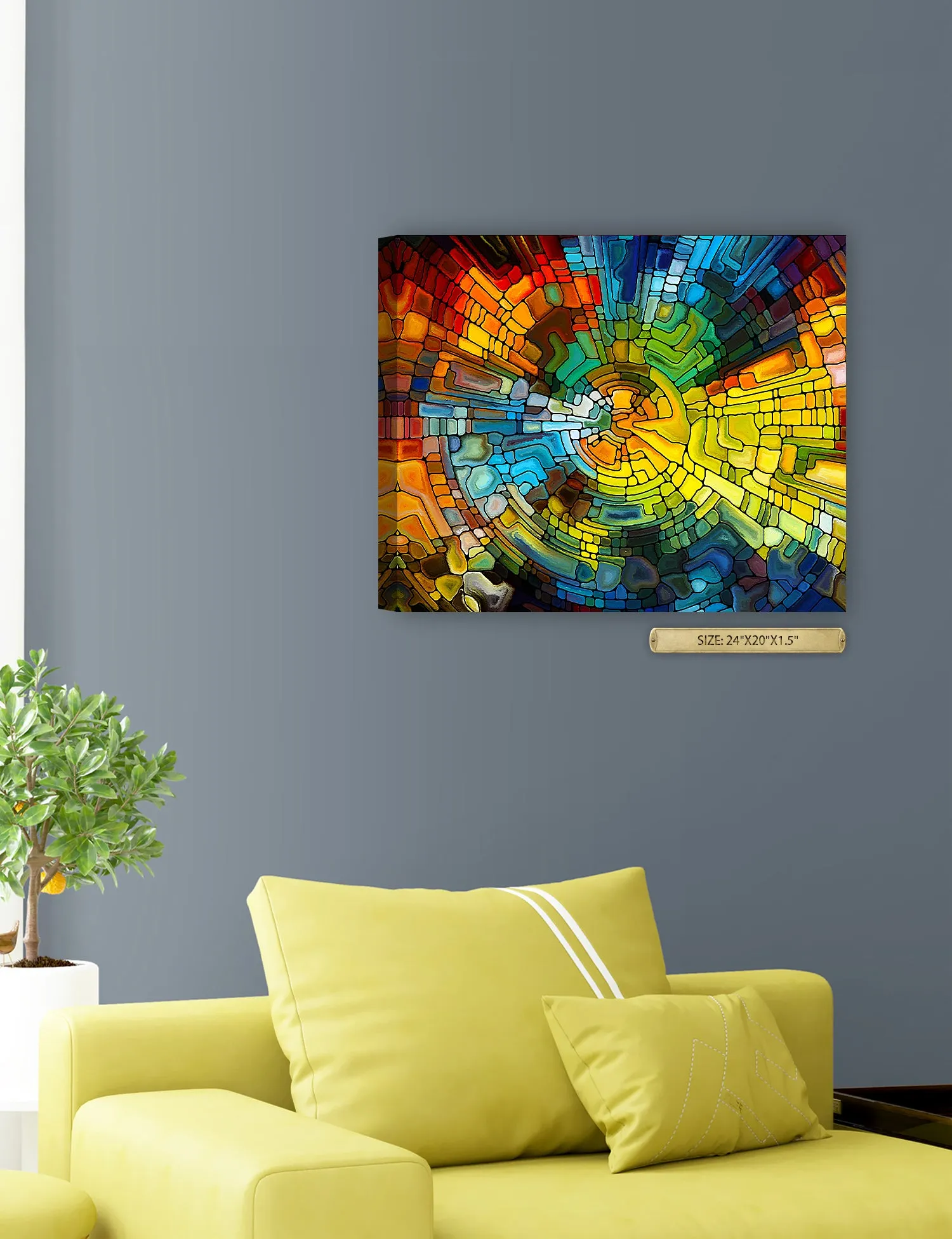 Abstract Art (Stained Glass Pattern).