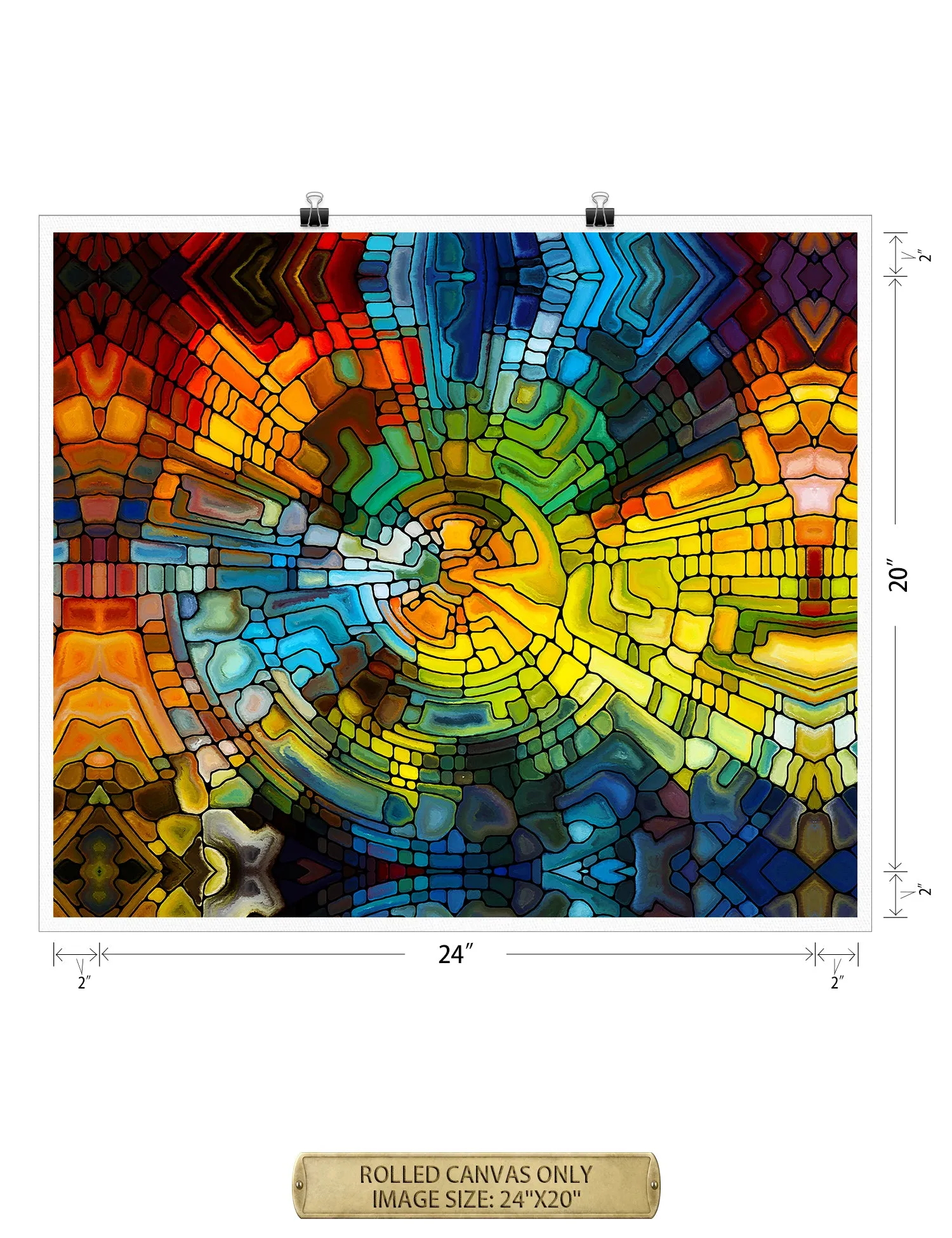 Abstract Art (Stained Glass Pattern).