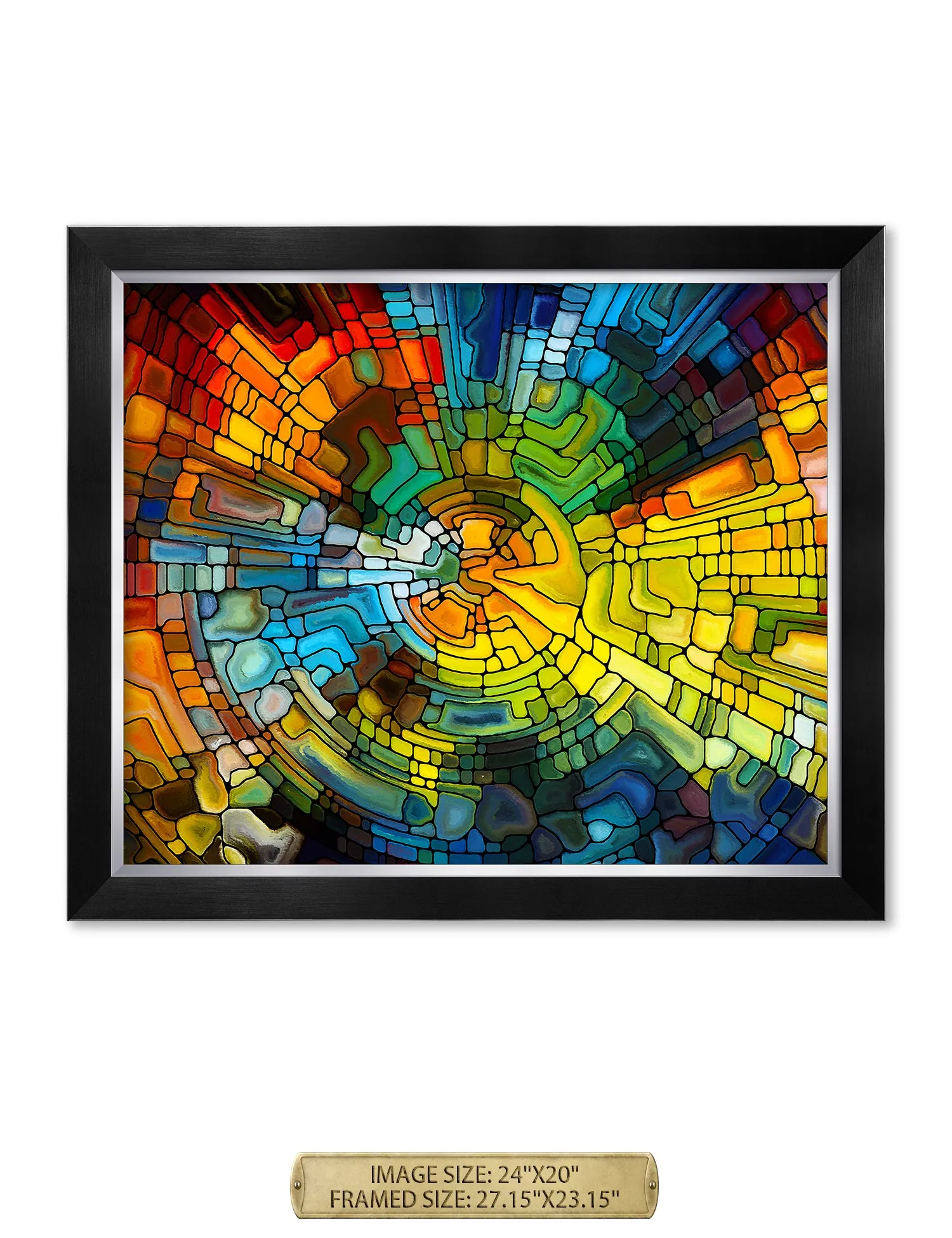 Abstract Art (Stained Glass Pattern).