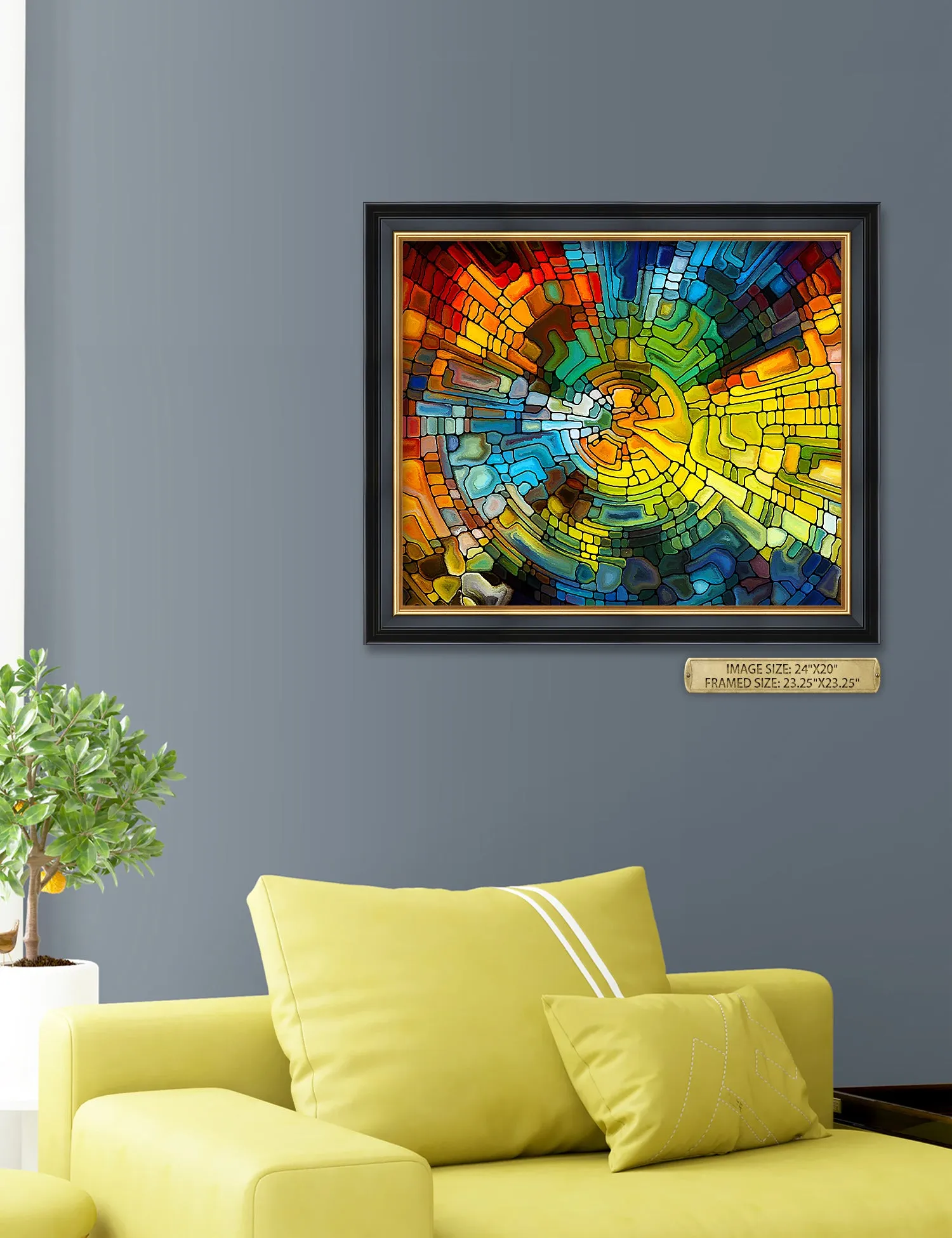 Abstract Art (Stained Glass Pattern).