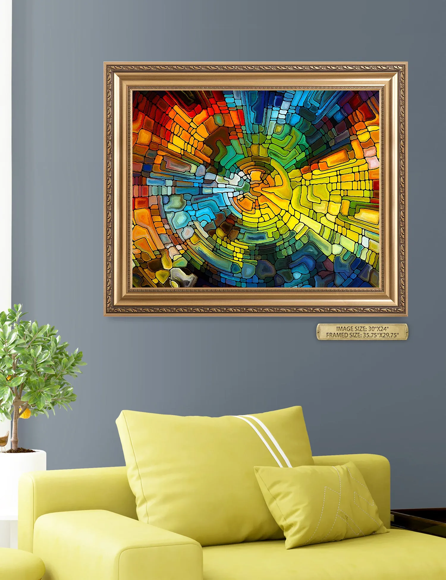 Abstract Art (Stained Glass Pattern).