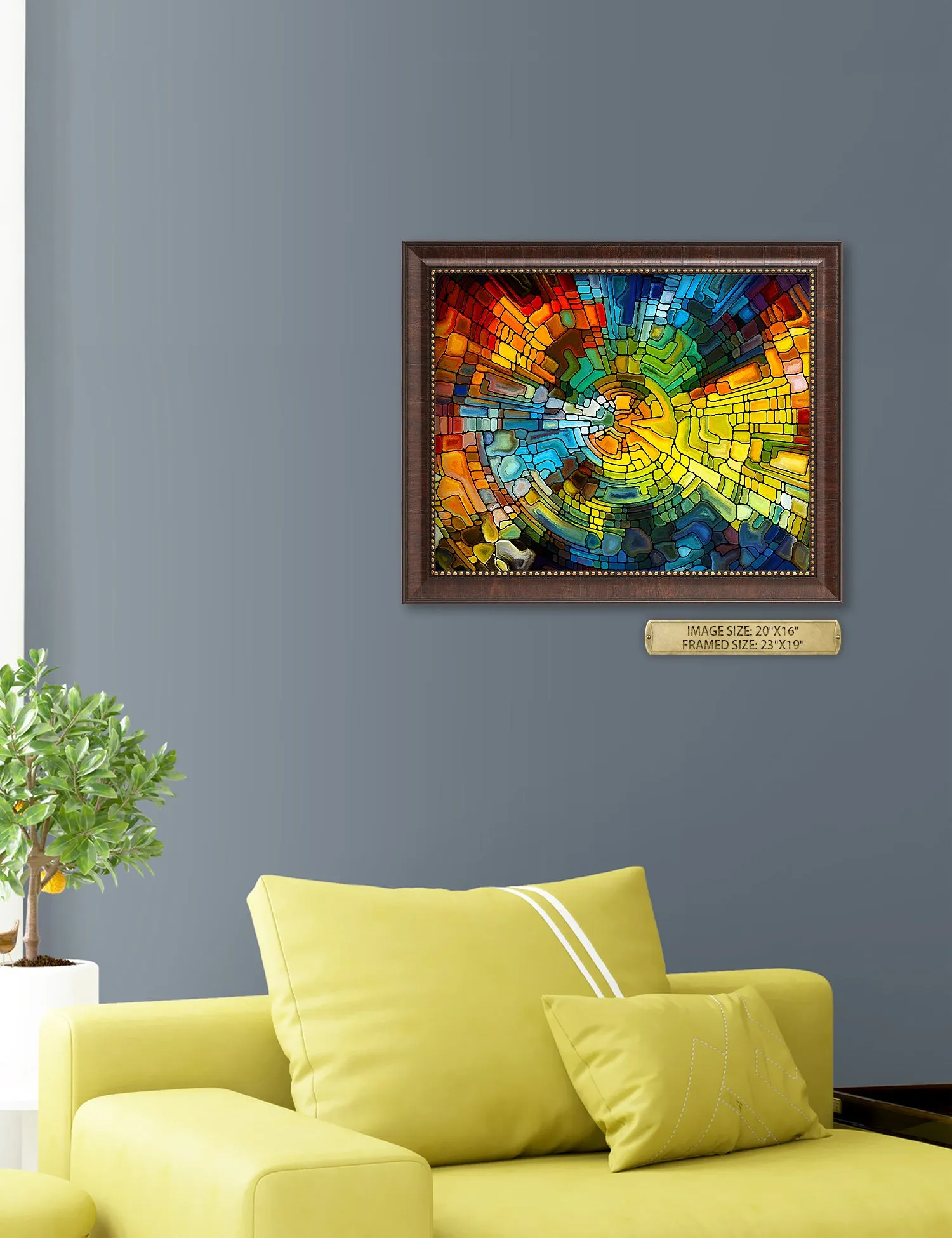 Abstract Art (Stained Glass Pattern).