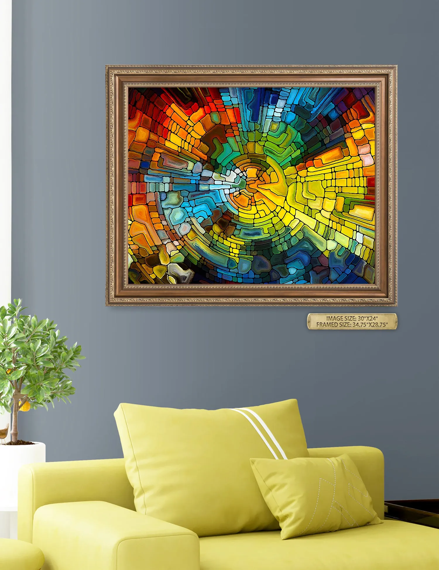 Abstract Art (Stained Glass Pattern).