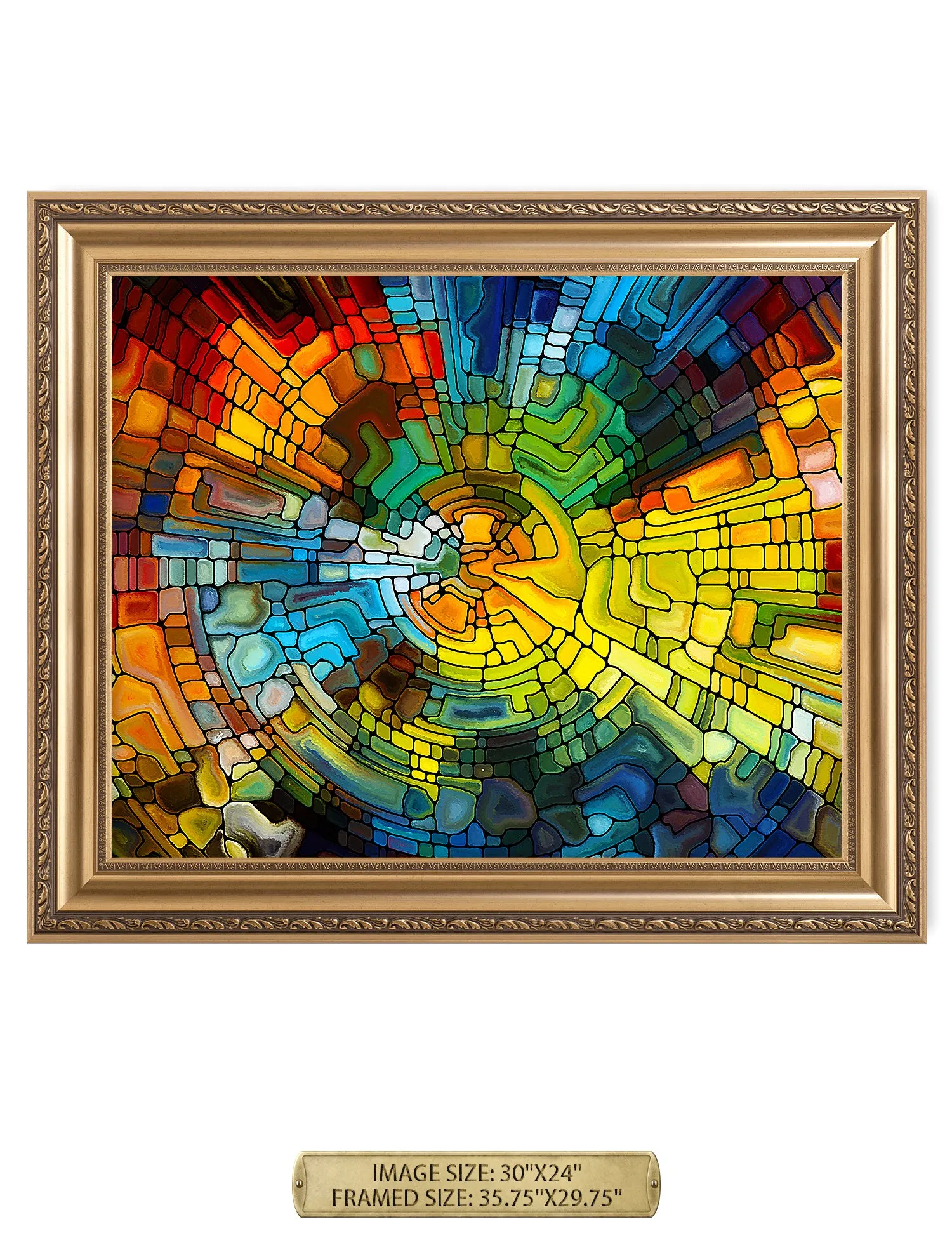 Abstract Art (Stained Glass Pattern).
