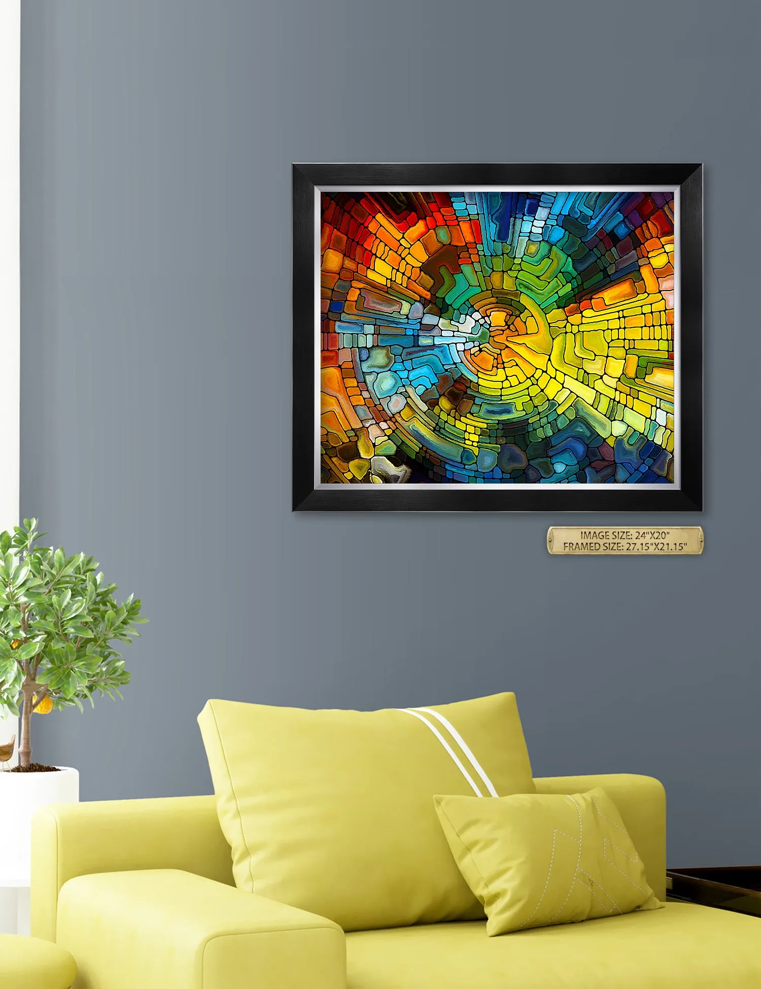 Abstract Art (Stained Glass Pattern).