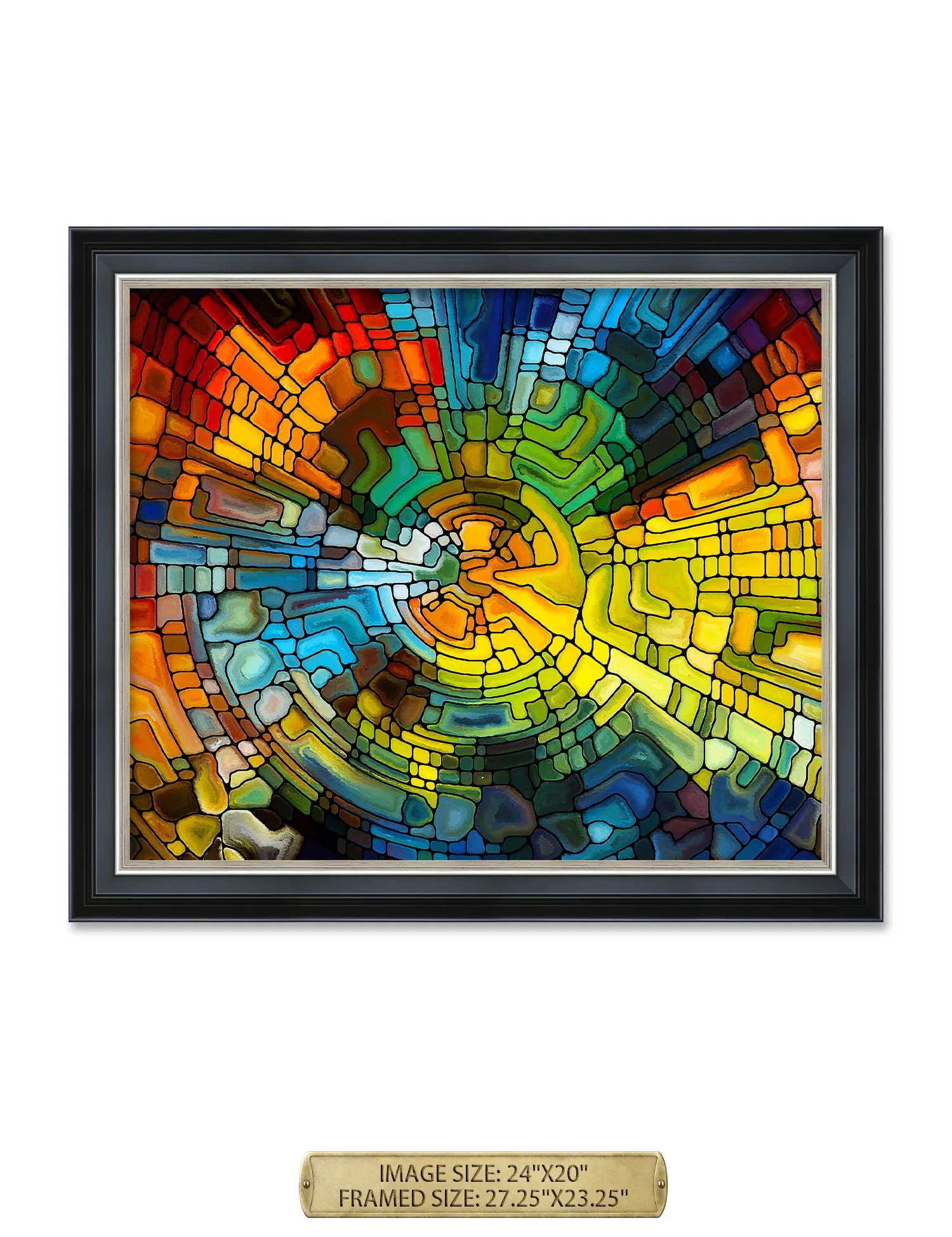 Abstract Art (Stained Glass Pattern).