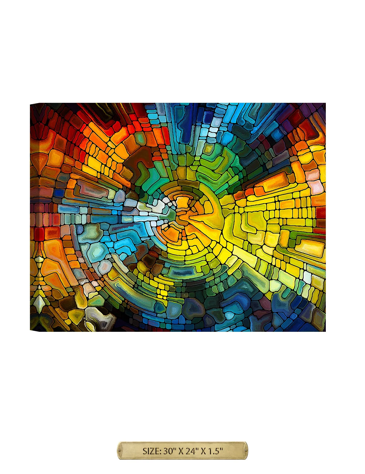 Abstract Art (Stained Glass Pattern).
