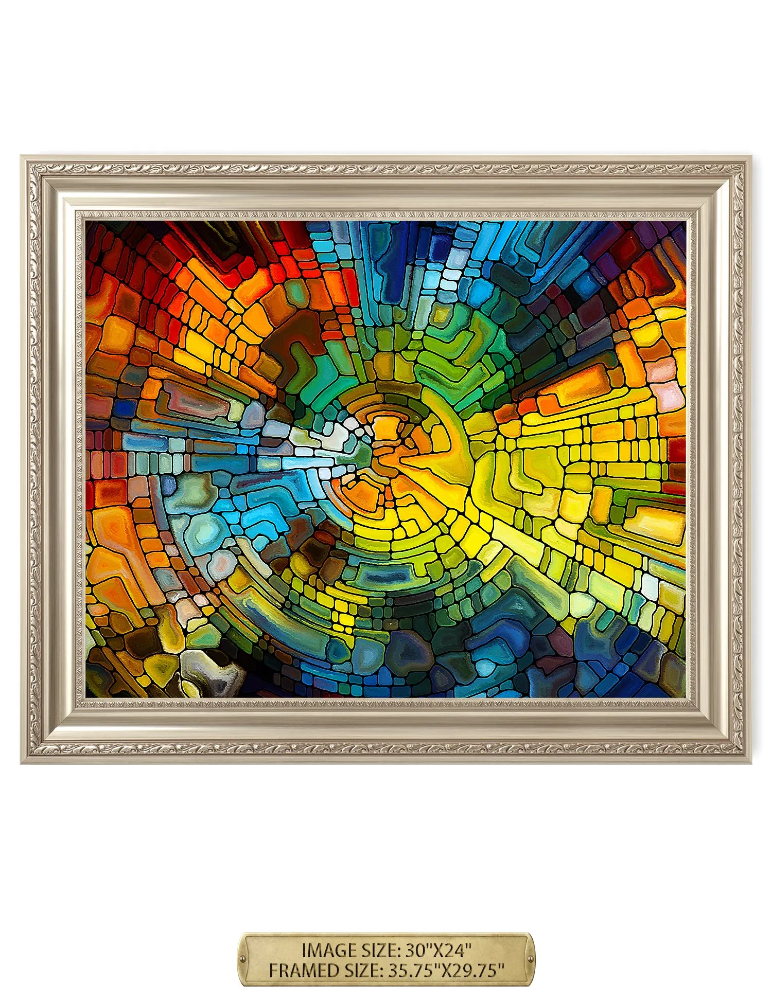Abstract Art (Stained Glass Pattern).