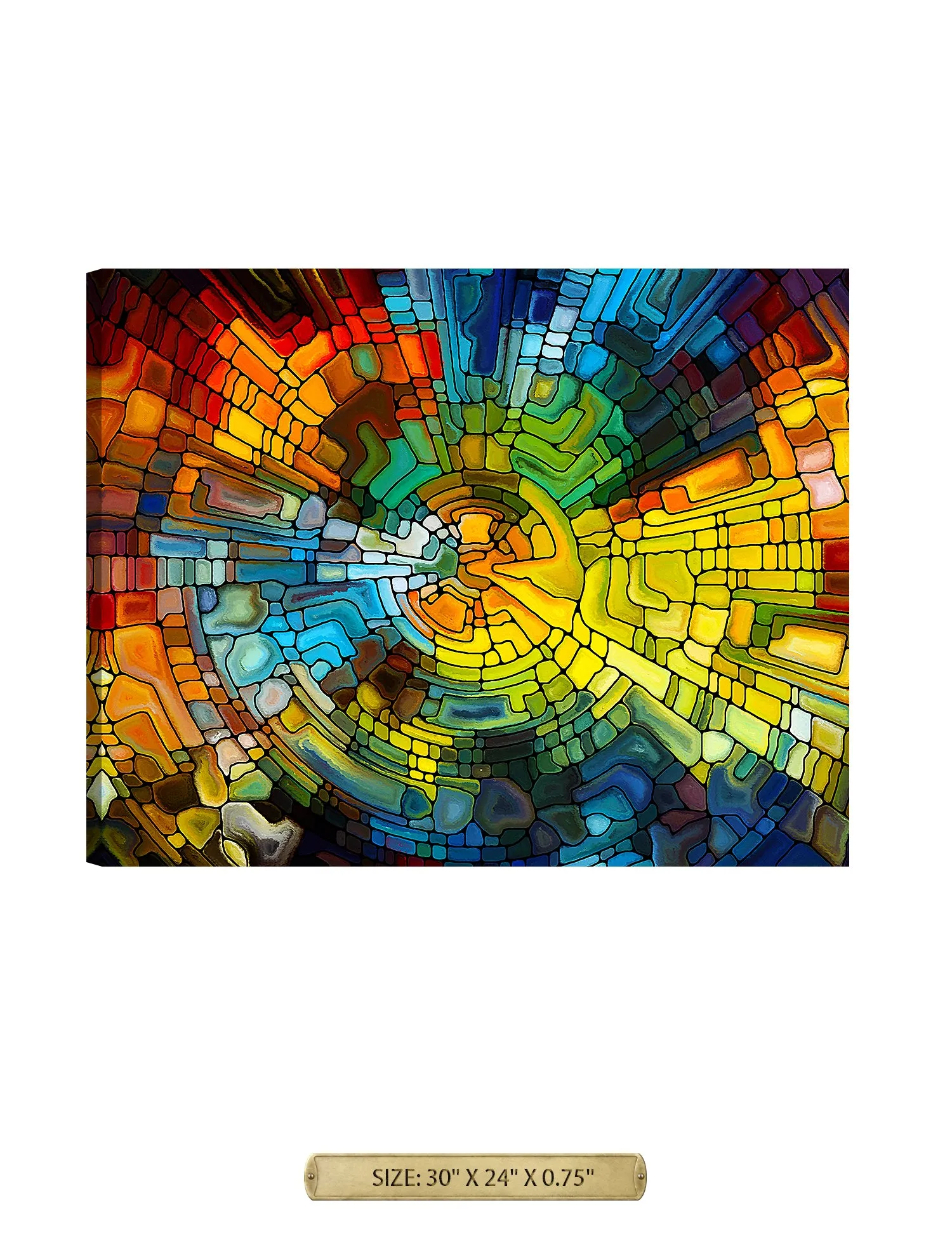 Abstract Art (Stained Glass Pattern).