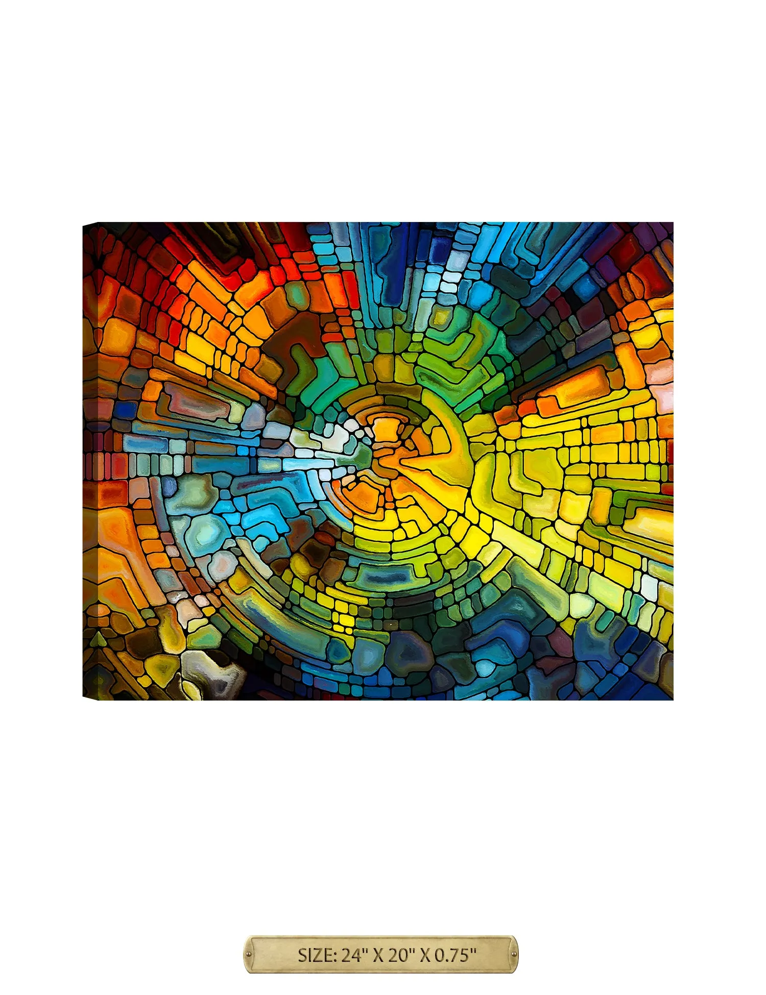 Abstract Art (Stained Glass Pattern).