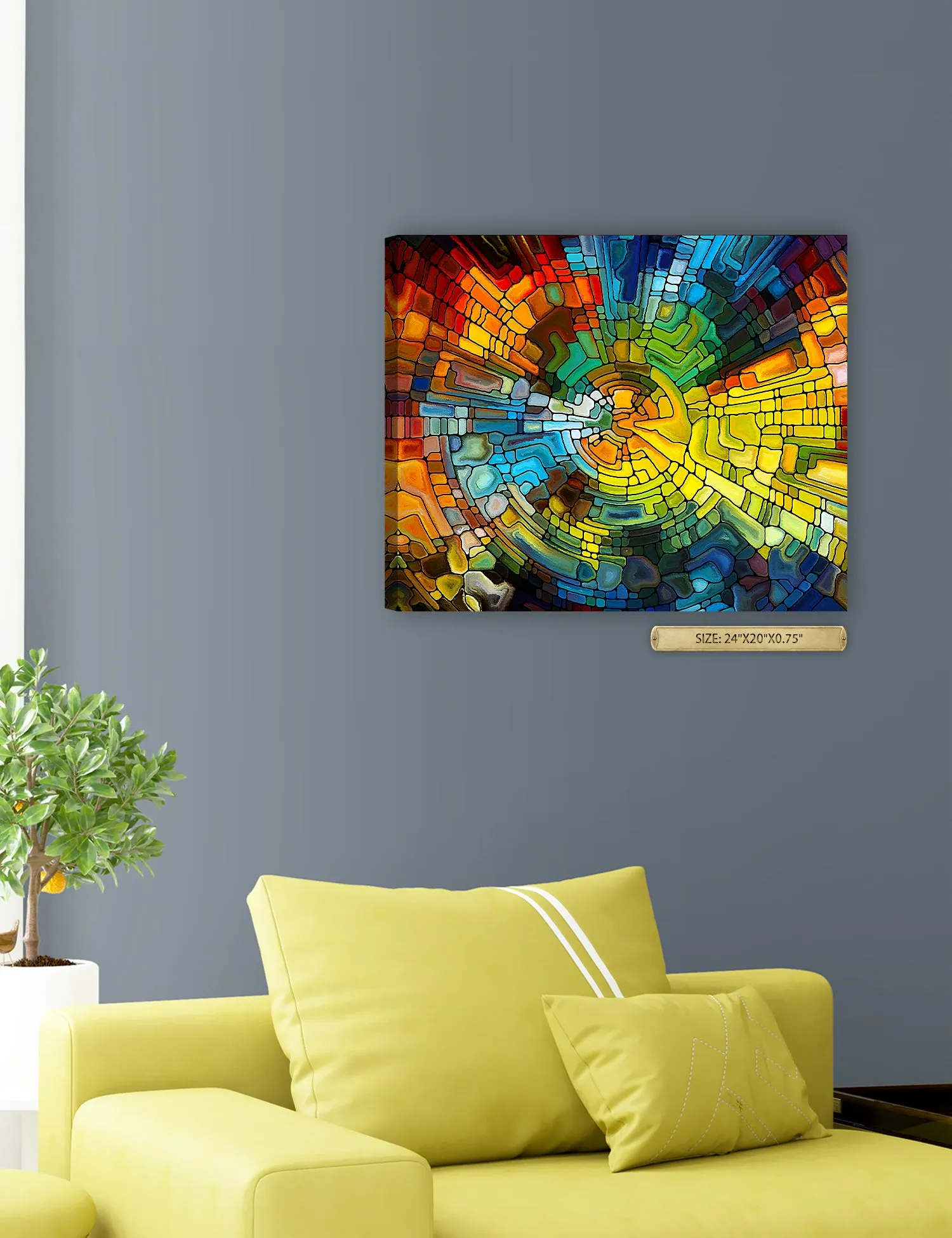 Abstract Art (Stained Glass Pattern).