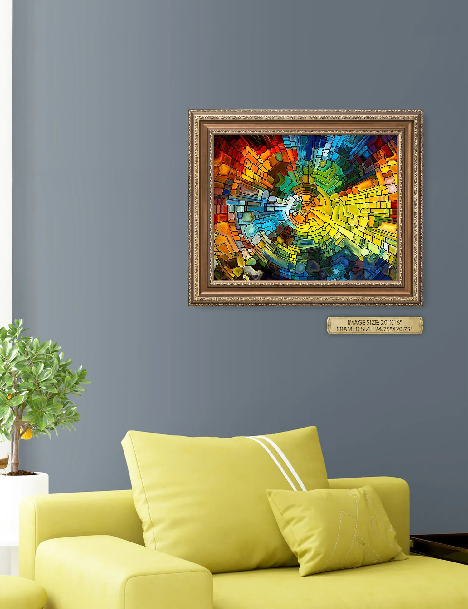 Abstract Art (Stained Glass Pattern).