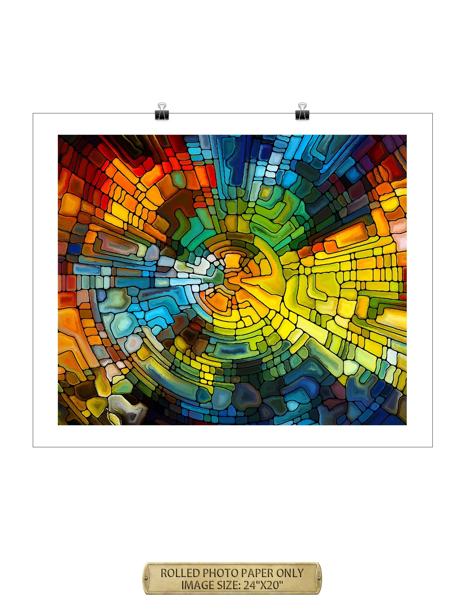 Abstract Art (Stained Glass Pattern).