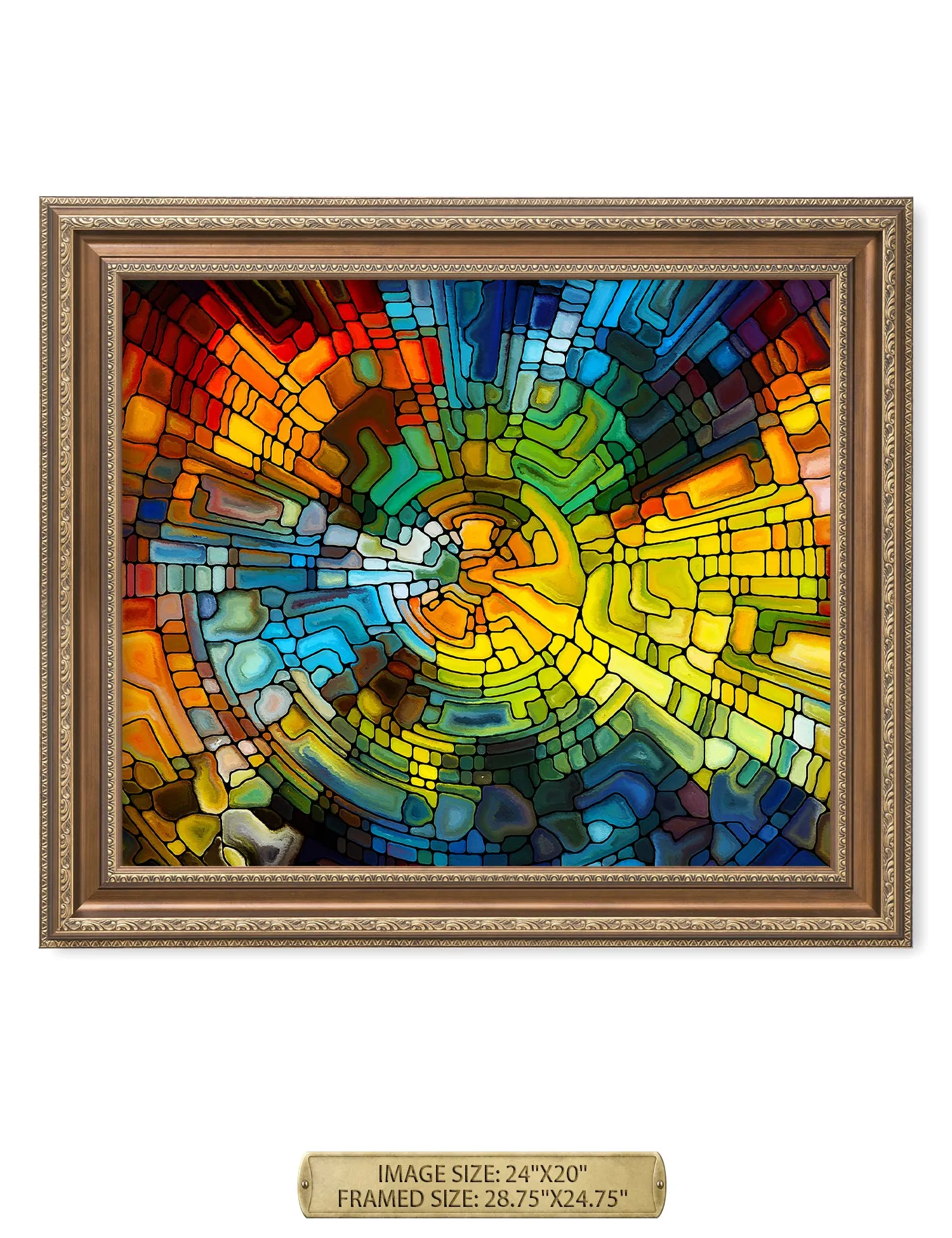 Abstract Art (Stained Glass Pattern).