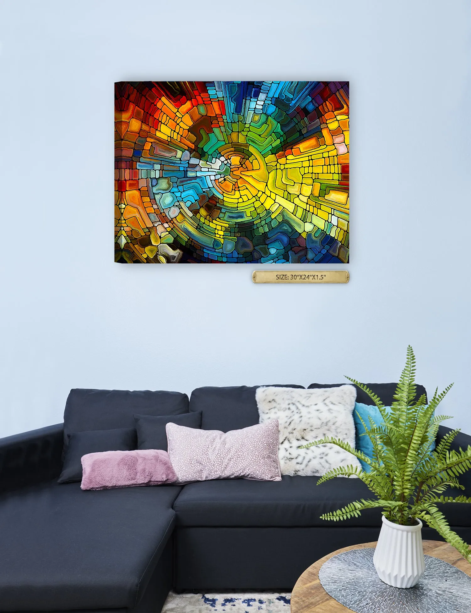 Abstract Art (Stained Glass Pattern).