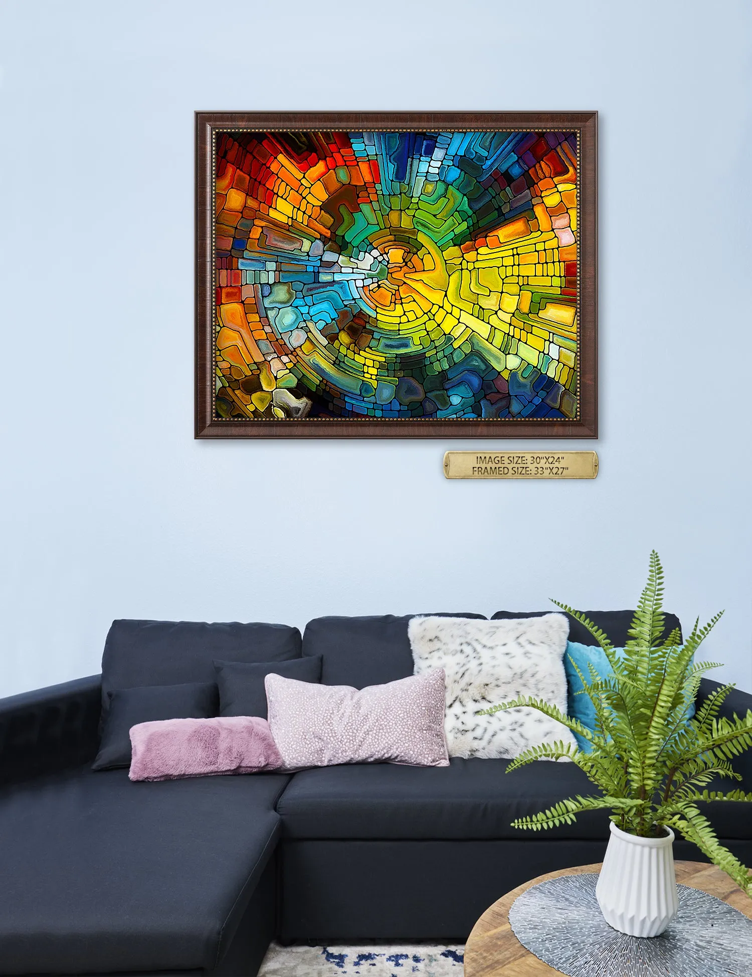 Abstract Art (Stained Glass Pattern).