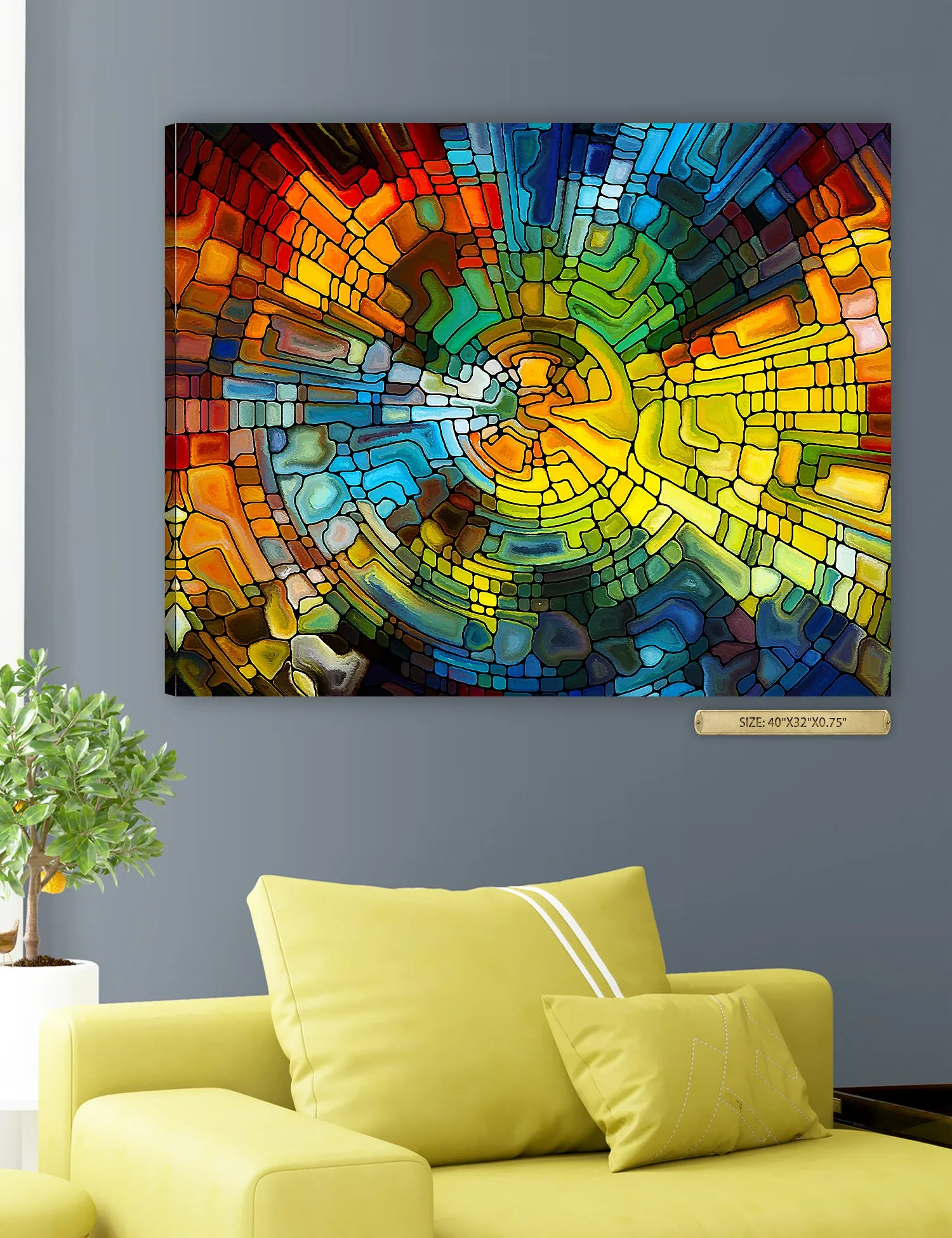 Abstract Art (Stained Glass Pattern).