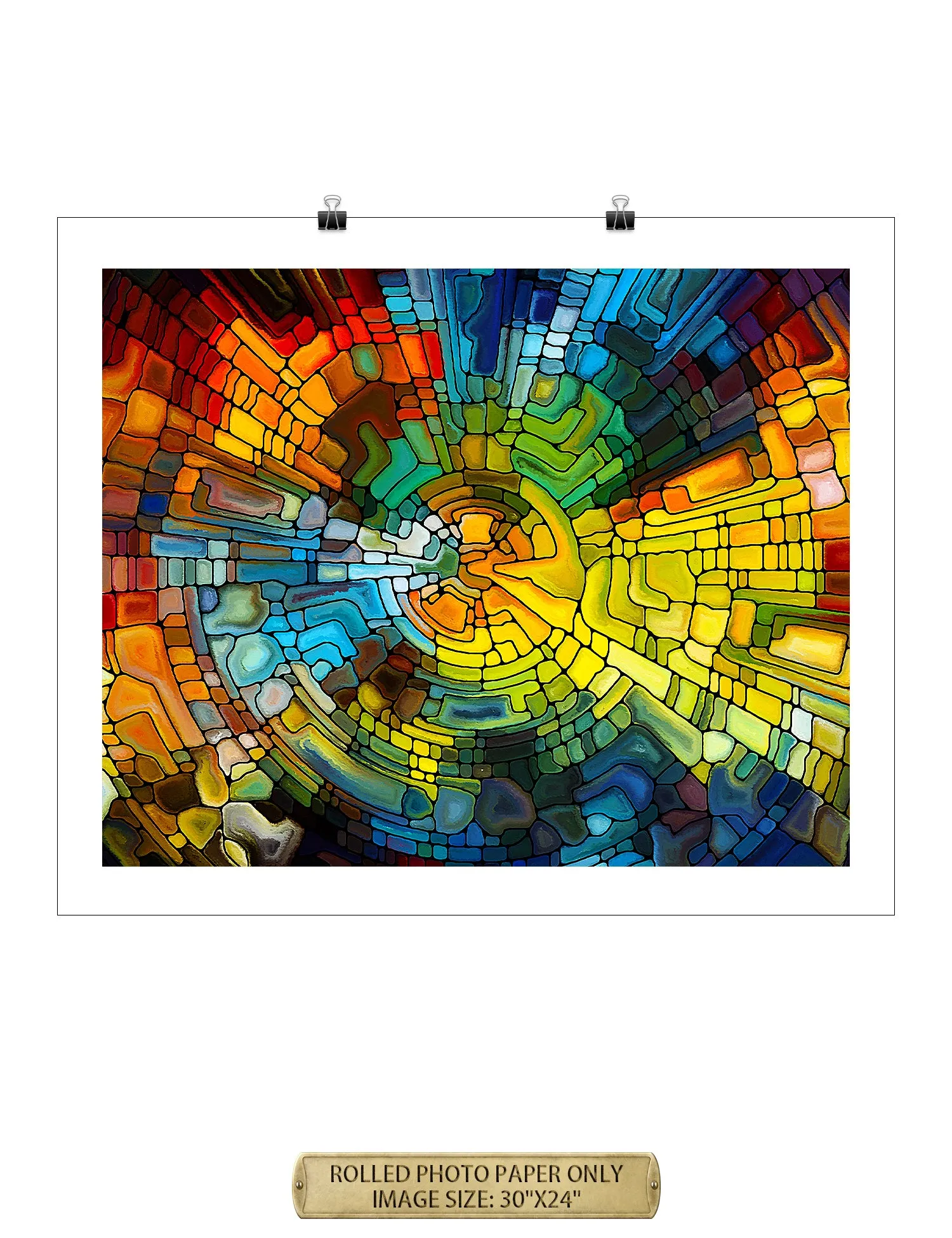 Abstract Art (Stained Glass Pattern).