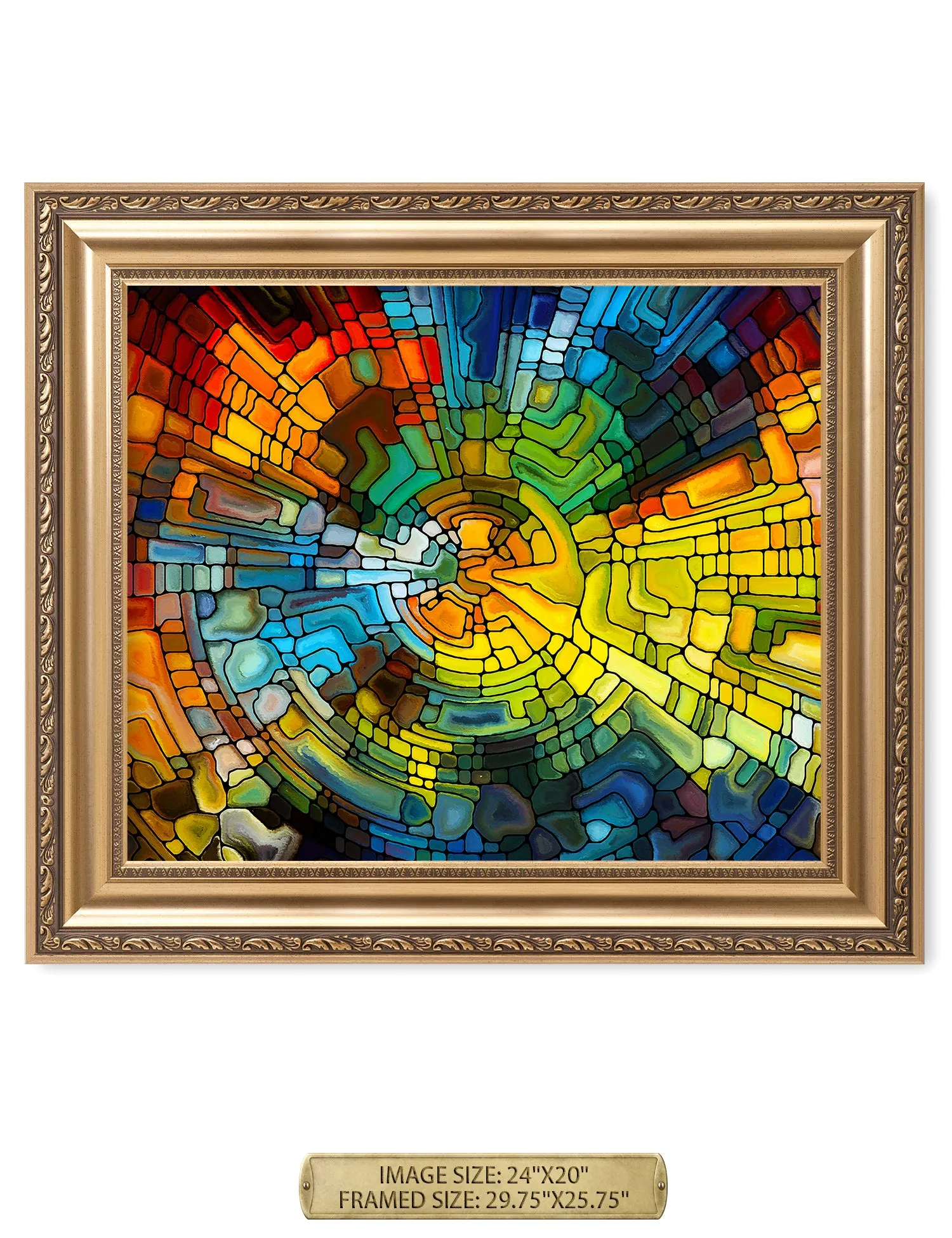 Abstract Art (Stained Glass Pattern).