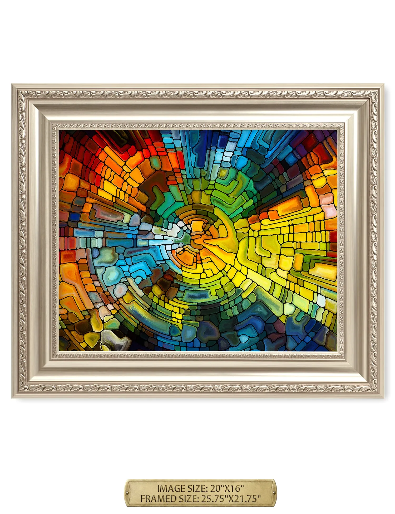 Abstract Art (Stained Glass Pattern).